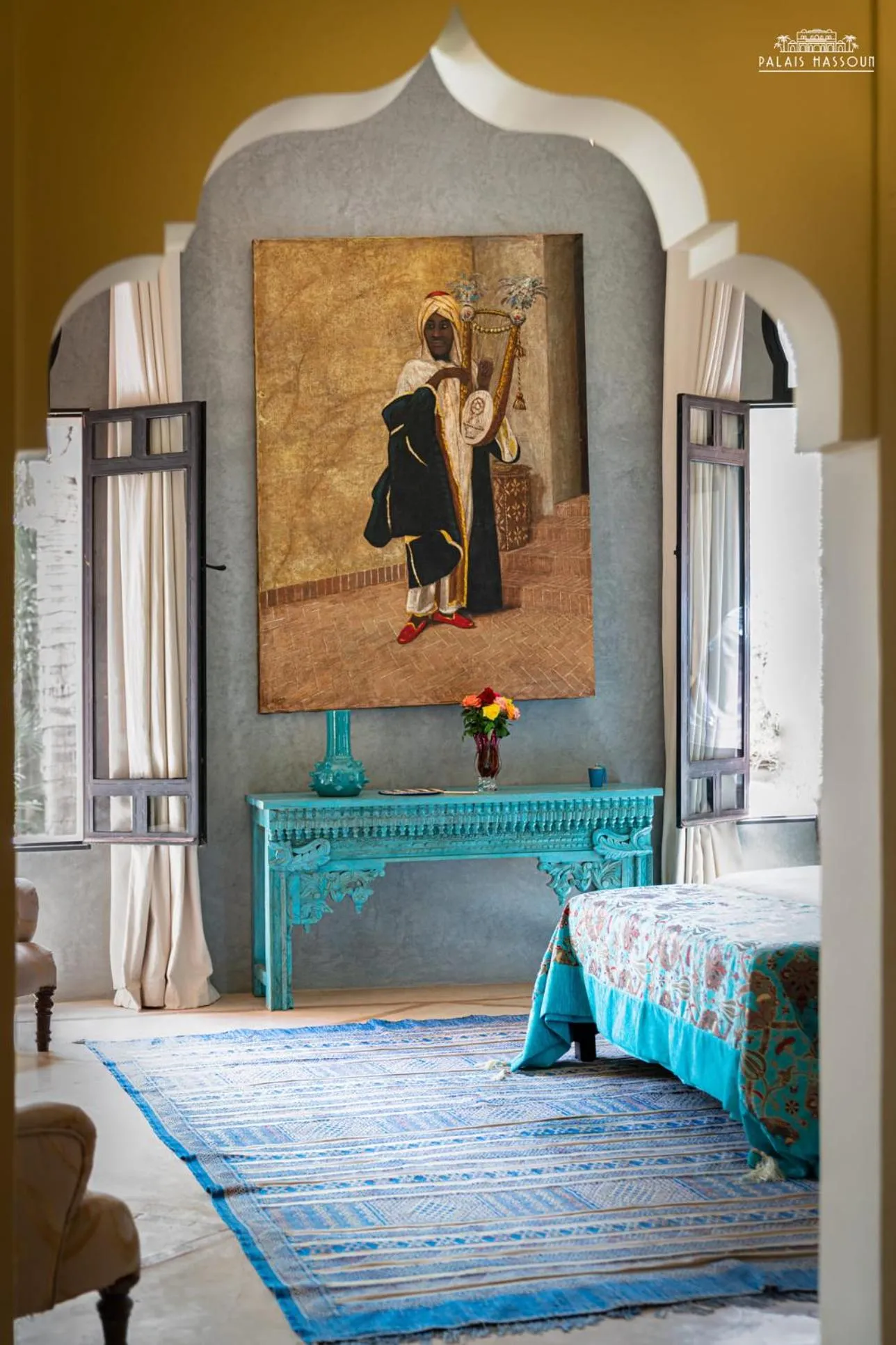 Bed in Palais Hassoun Marrakech