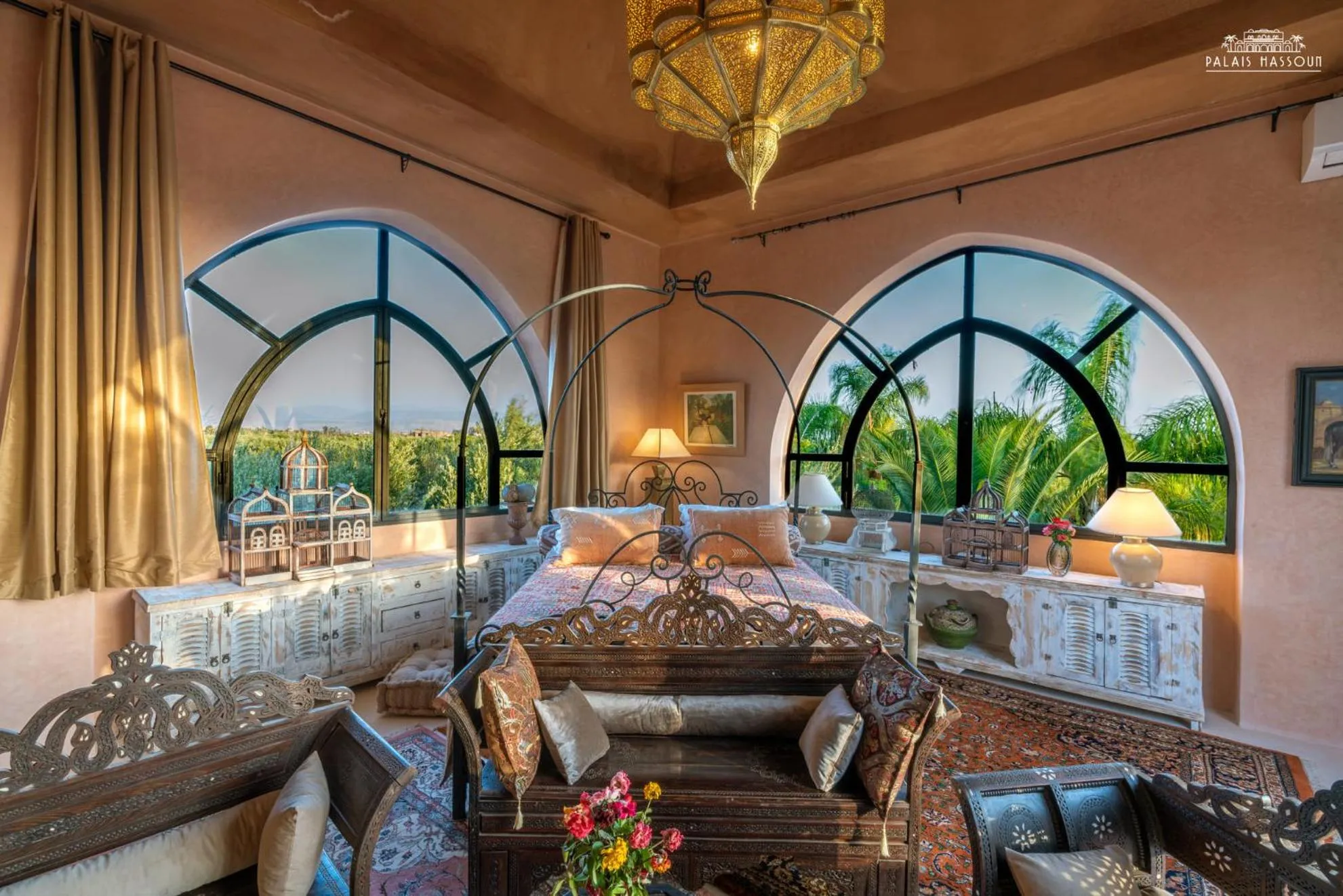 Bed in Palais Hassoun Marrakech