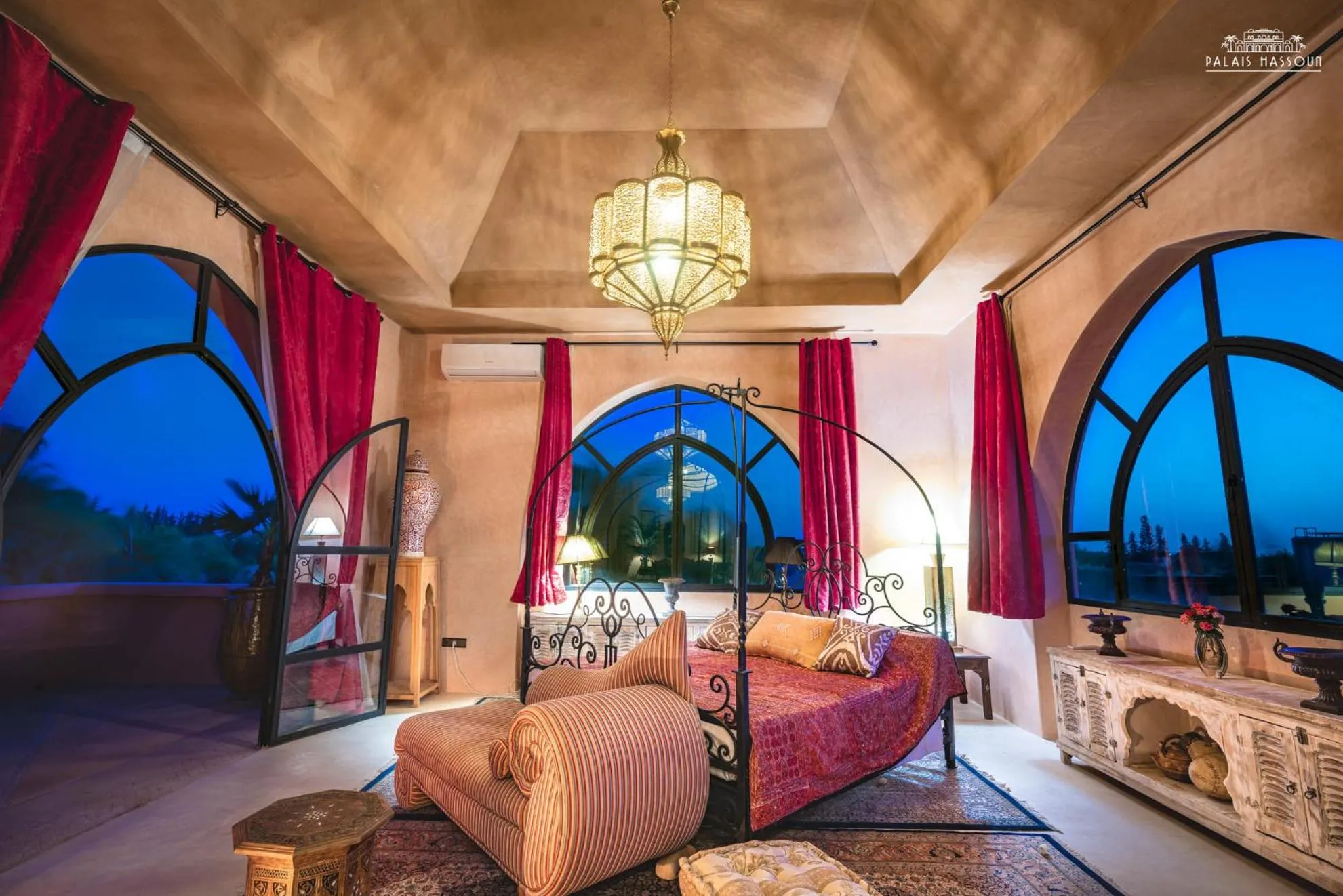 Bed in Palais Hassoun Marrakech