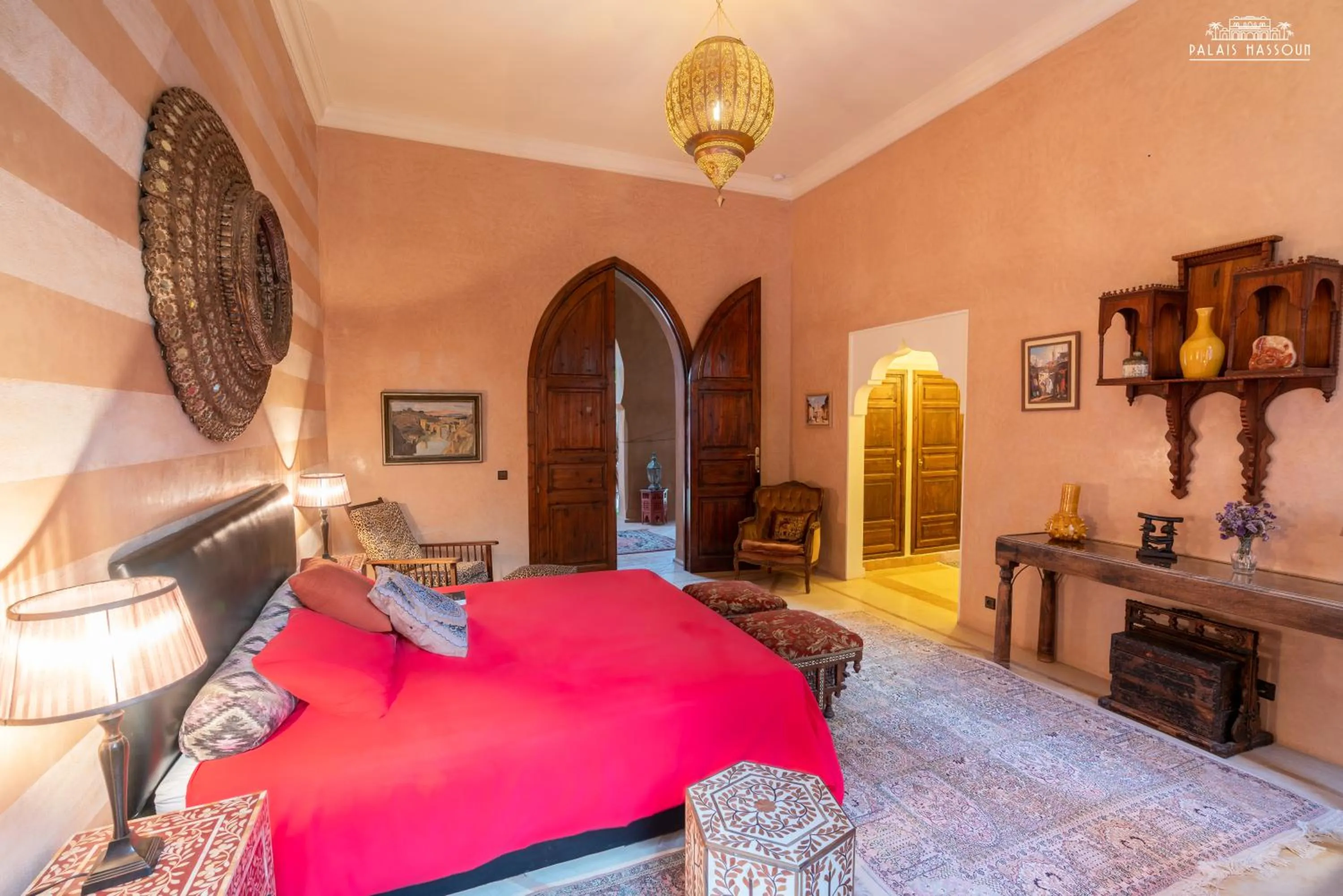 Bed in Palais Hassoun Marrakech