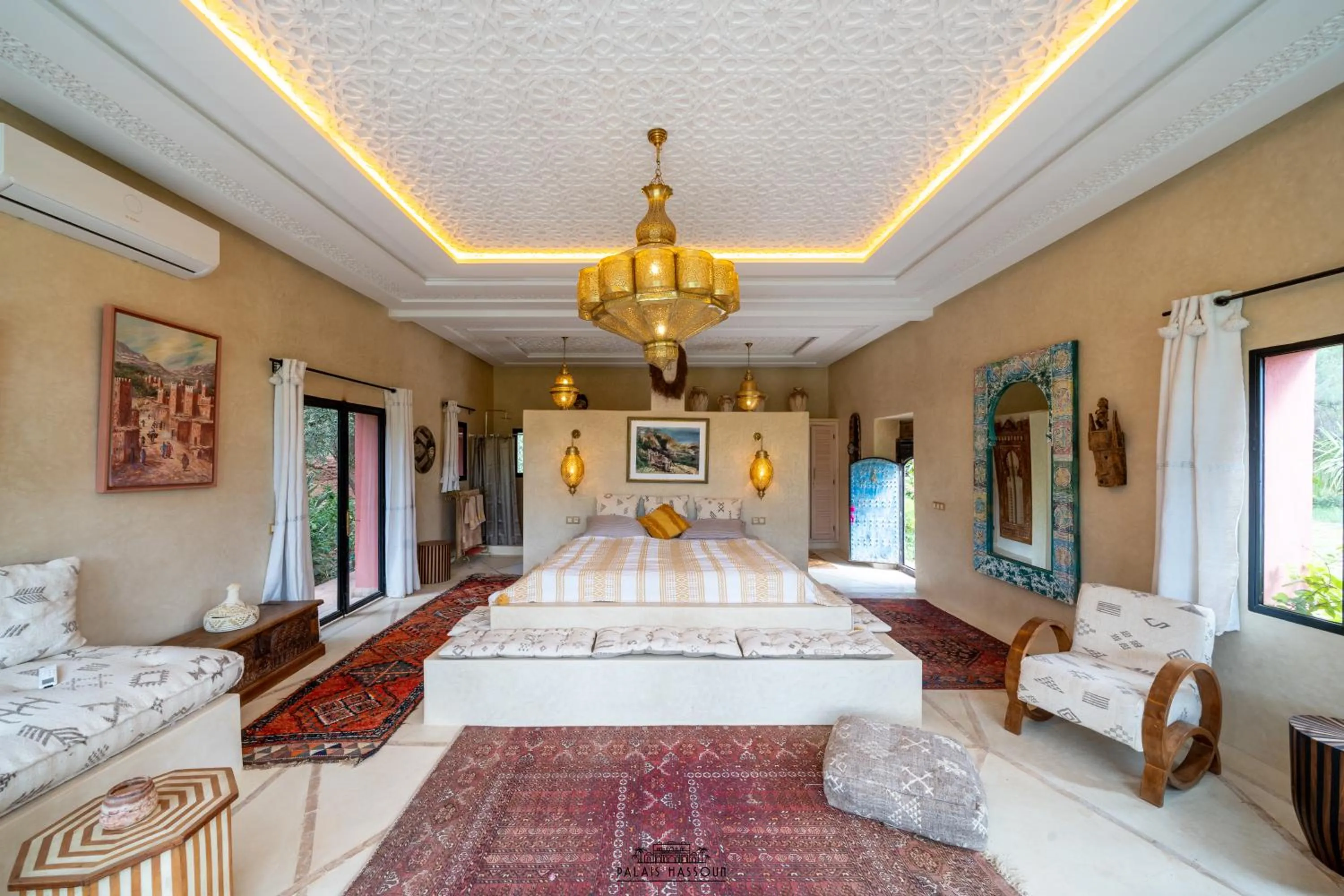 Bed in Palais Hassoun Marrakech