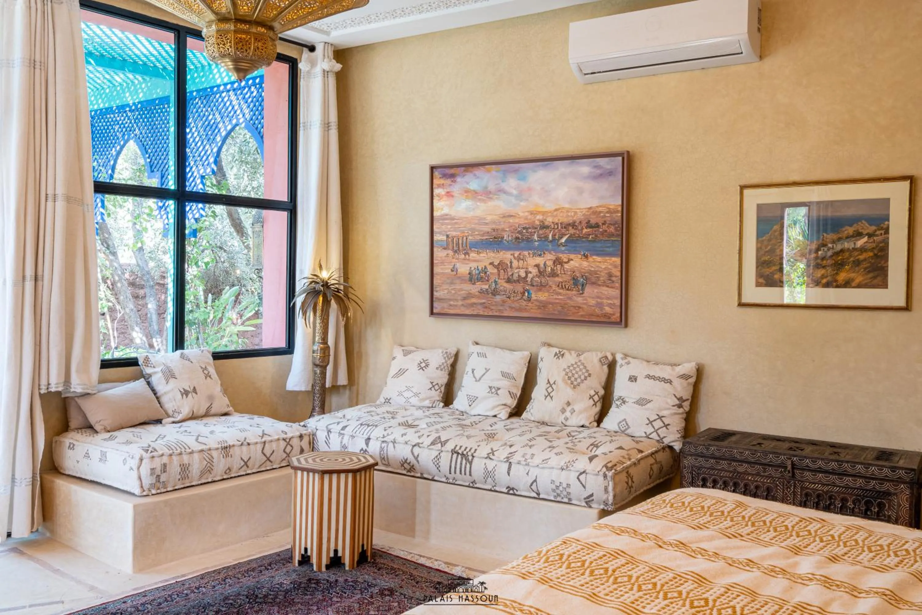 Bed in Palais Hassoun Marrakech