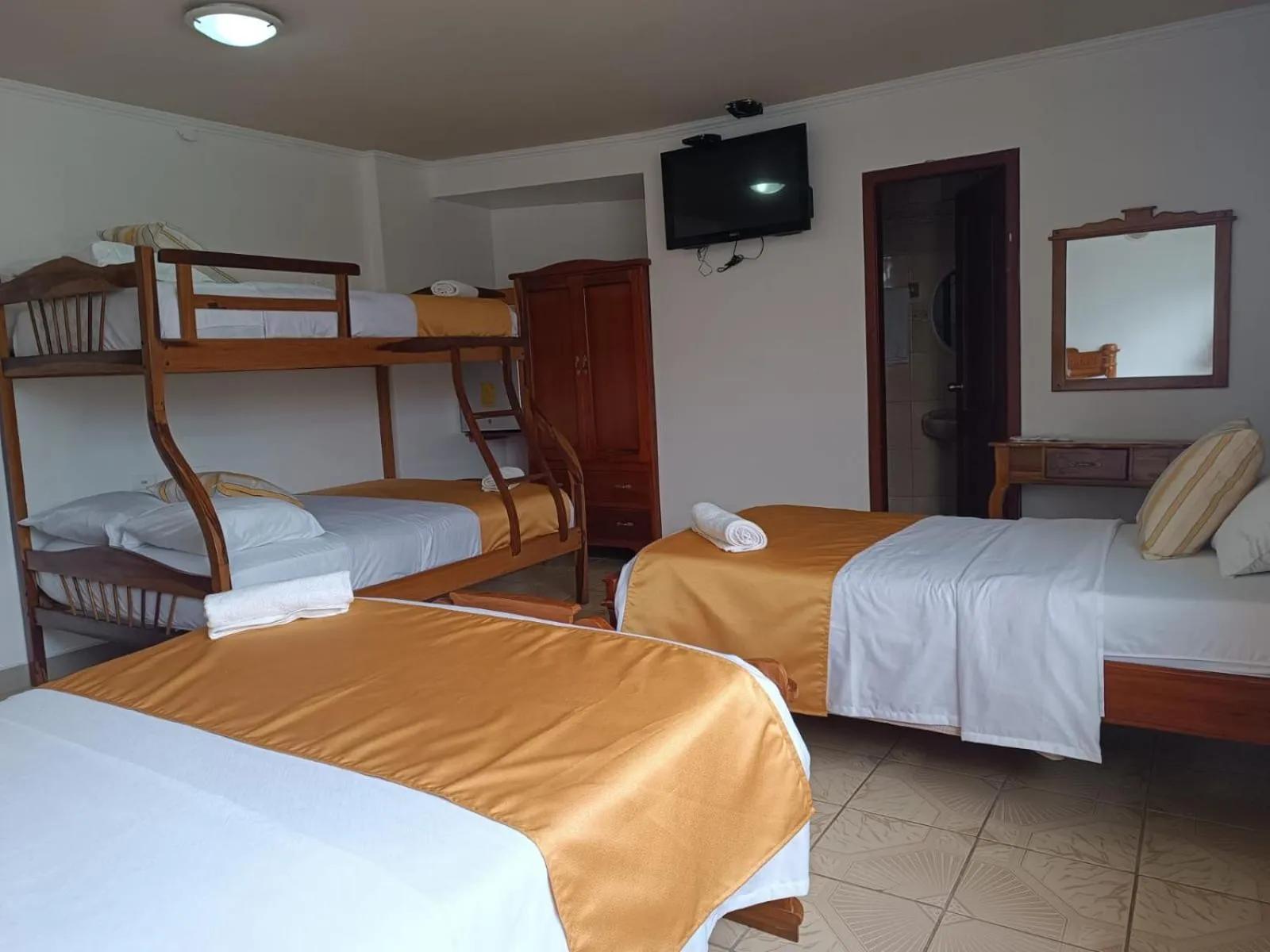 Bed in Hostal Bicentenario