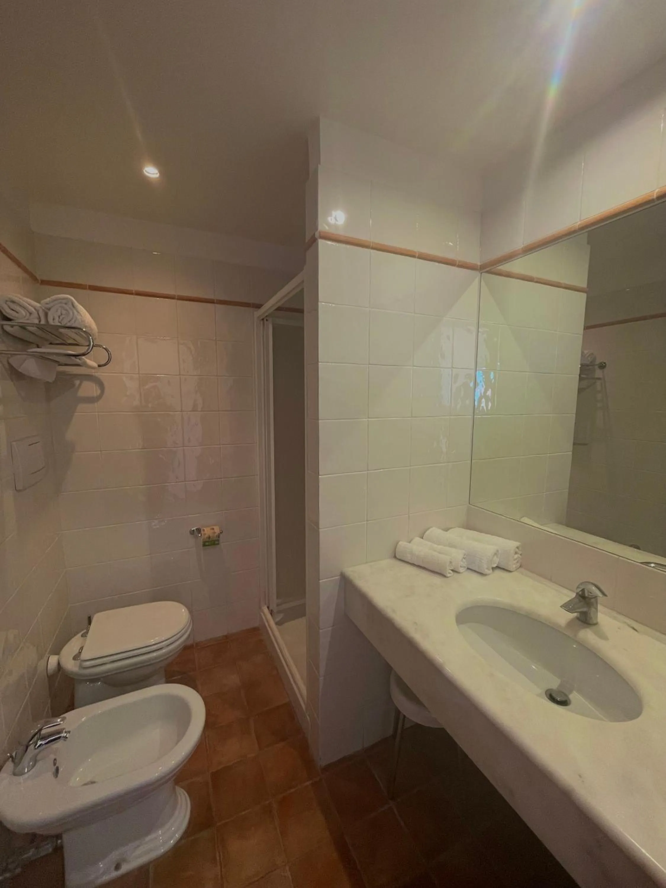 Toilet in Hotel La Lampara