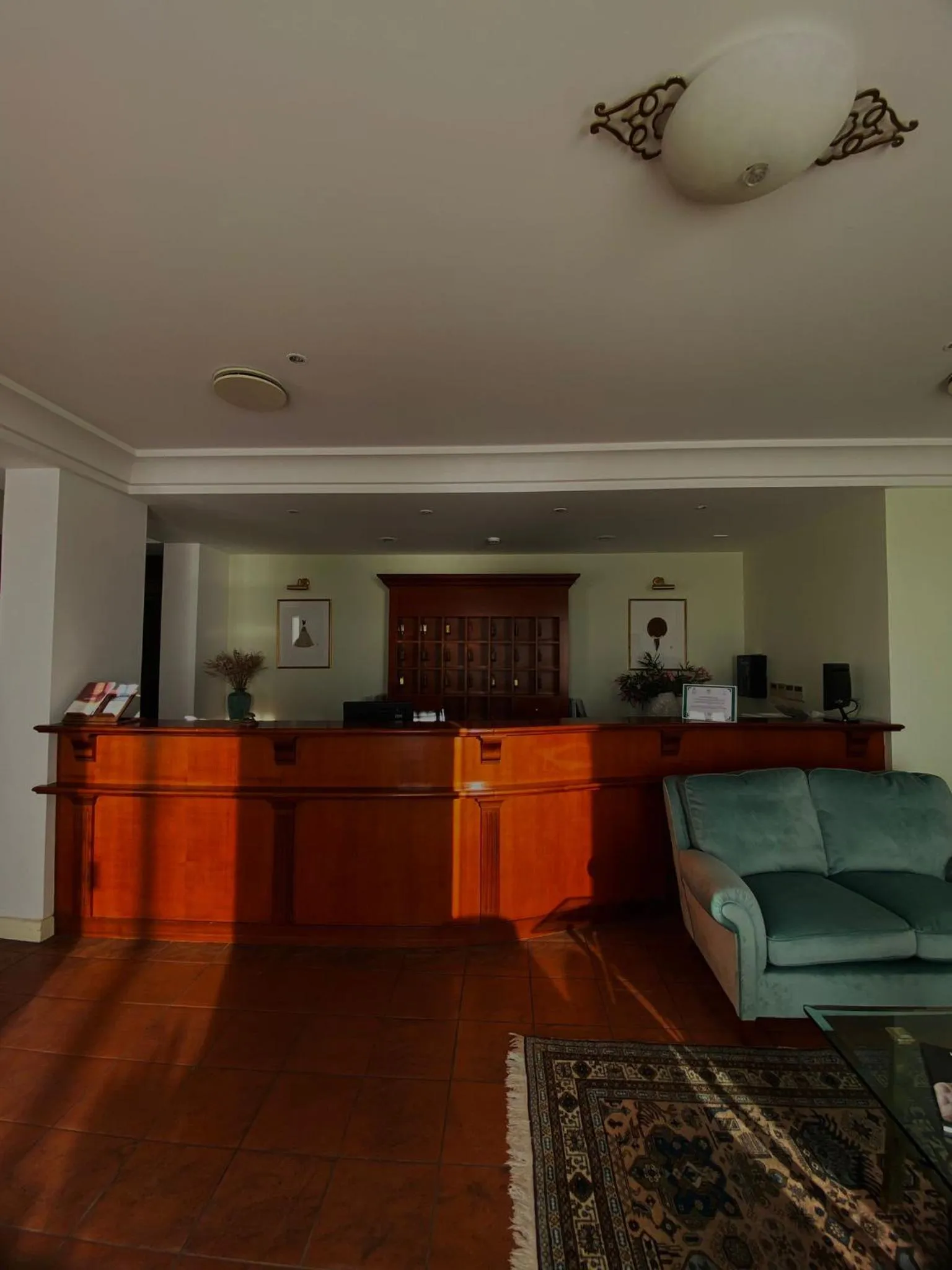 Lobby or reception in Hotel La Lampara