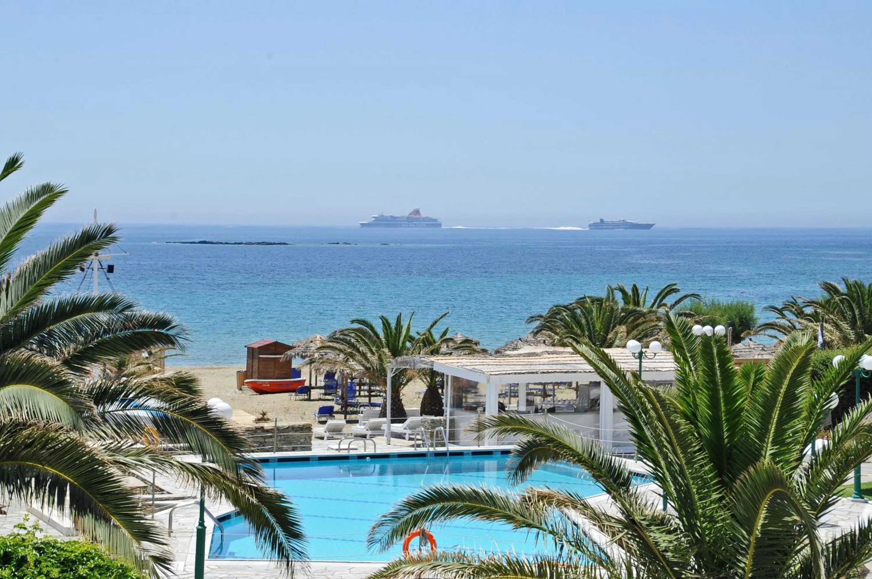 Pool view in Akti Aegeou