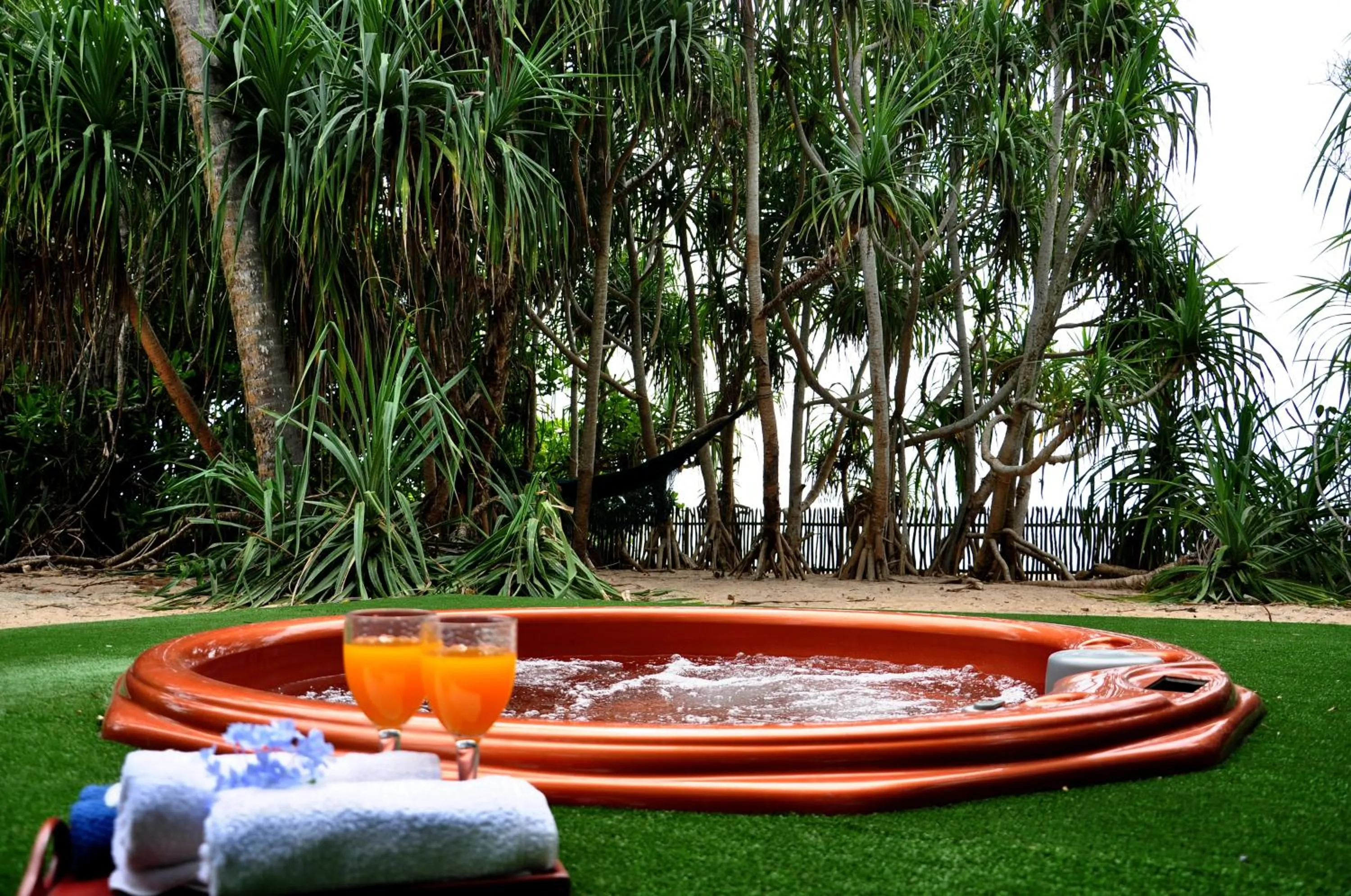 Swimming pool in The Waves Beach Chalets