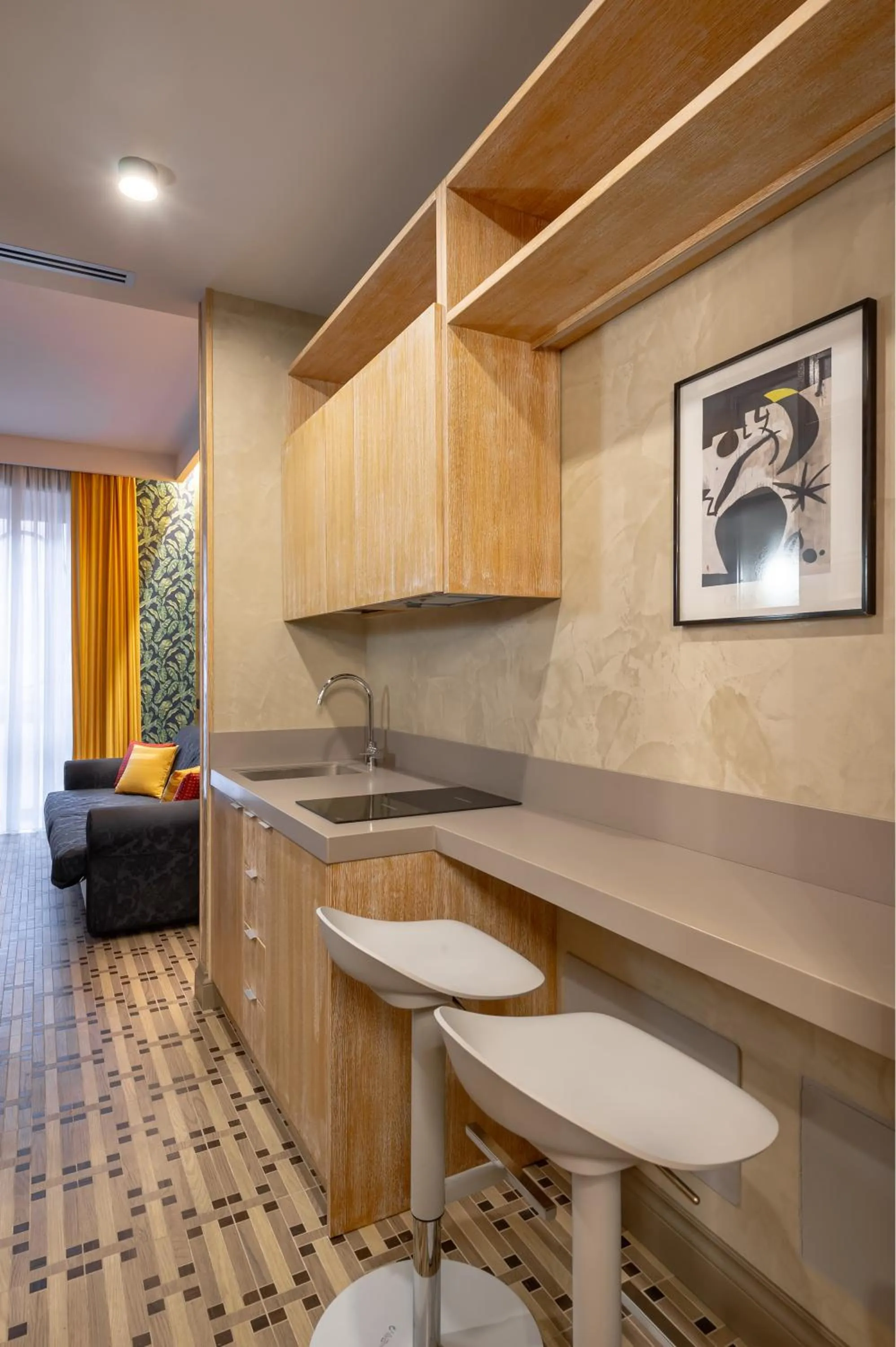 Kitchen or kitchenette in Passpartout Boutique Palace