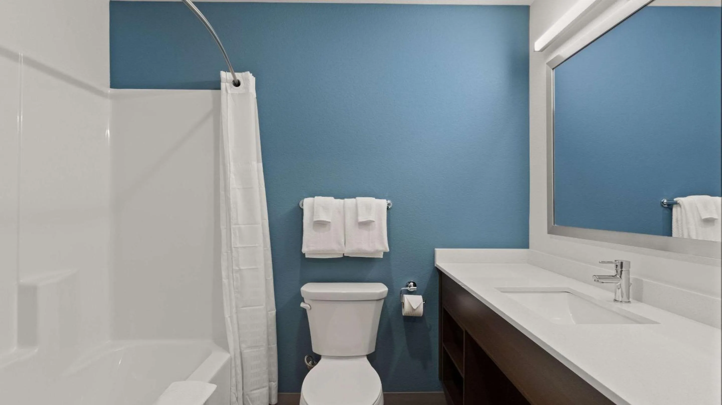 Bathroom in WoodSpring Suites Greeley