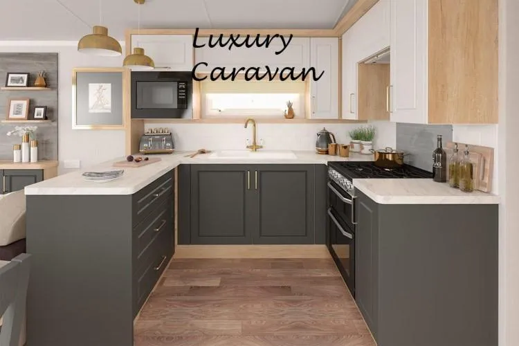 Kitchen or kitchenette in Inverbeg Holiday Park