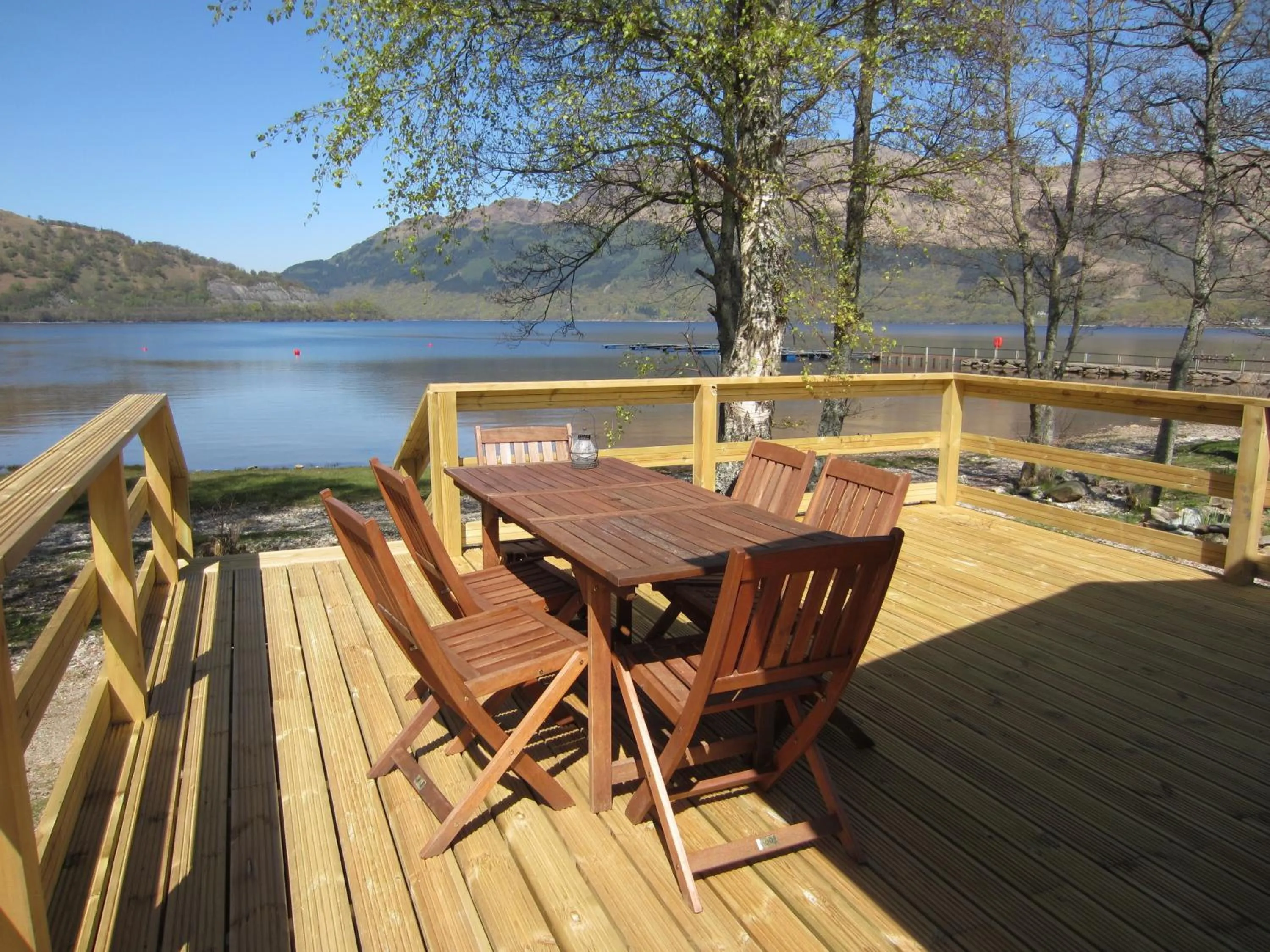 Patio in Inverbeg Holiday Park