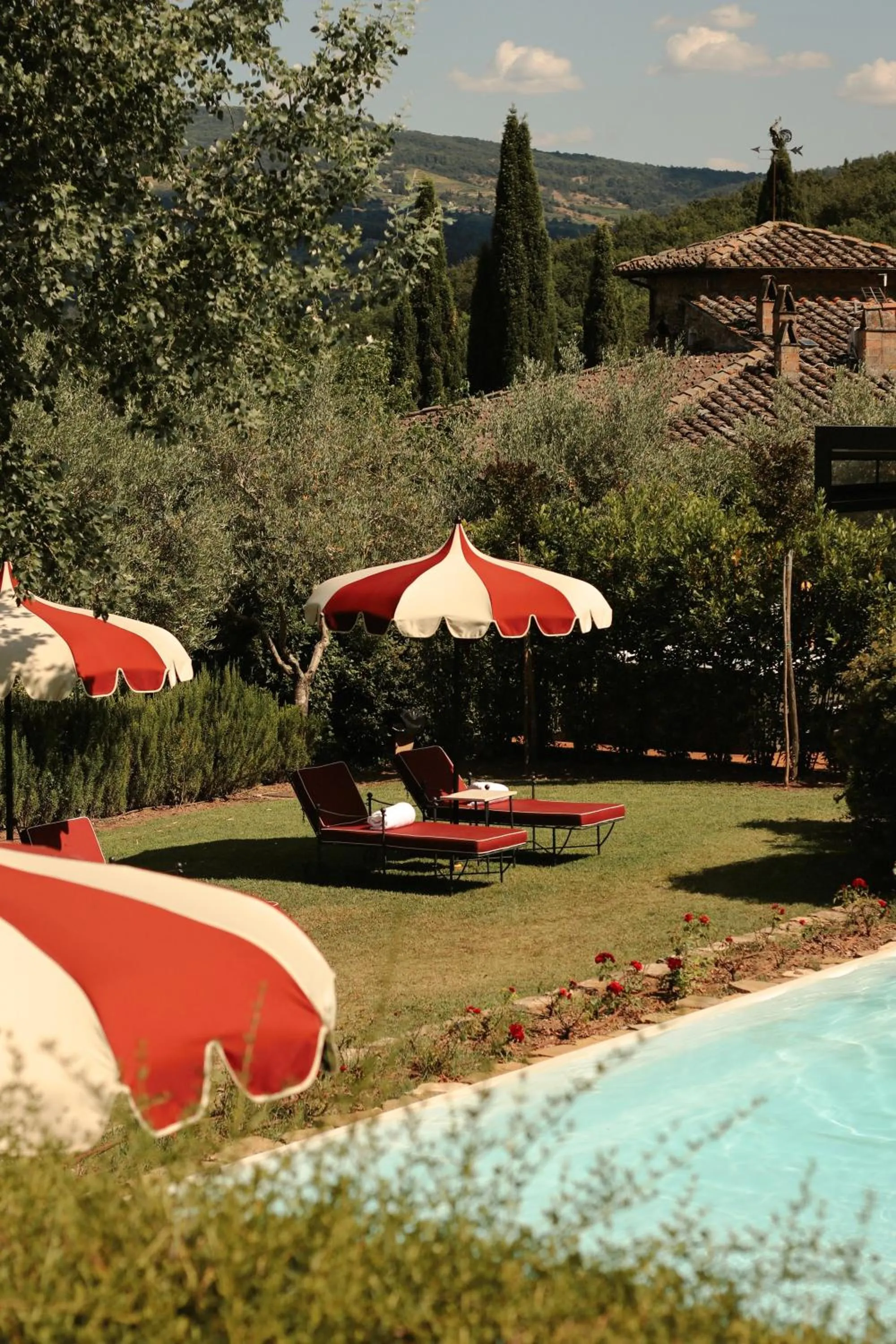 Pool view in Terre di Baccio