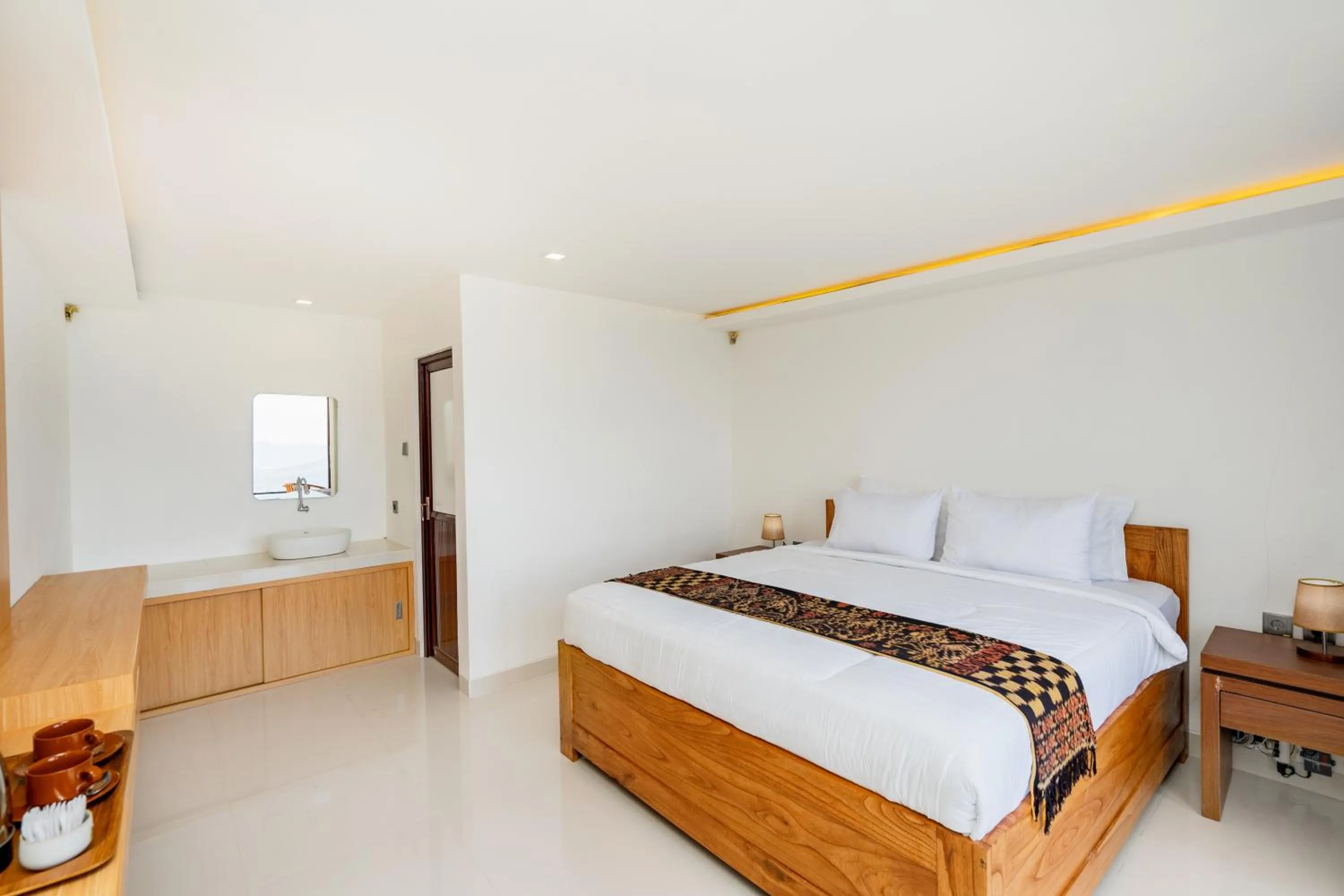 Bed in Tegal Sari Cabin Kintamani