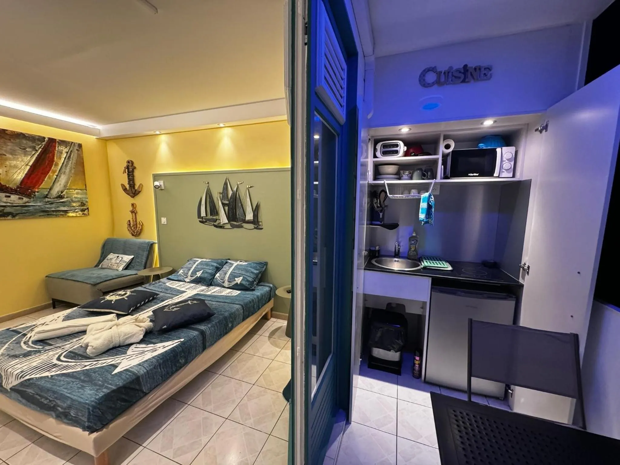 Bed in Residence de la Baie - Anse Mitan