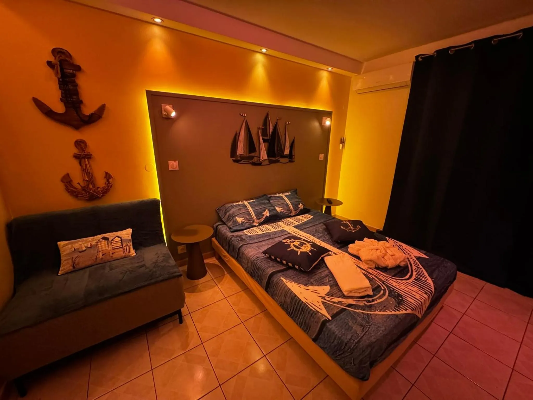 Bed in Residence de la Baie - Anse Mitan