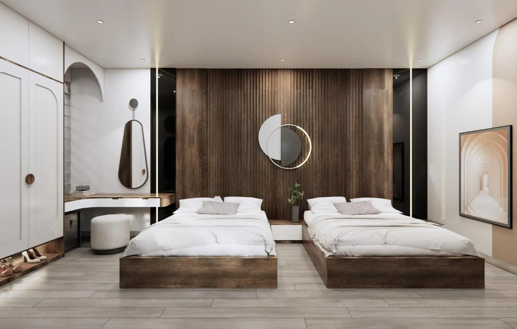 Bed in T&T Luxury Hotel