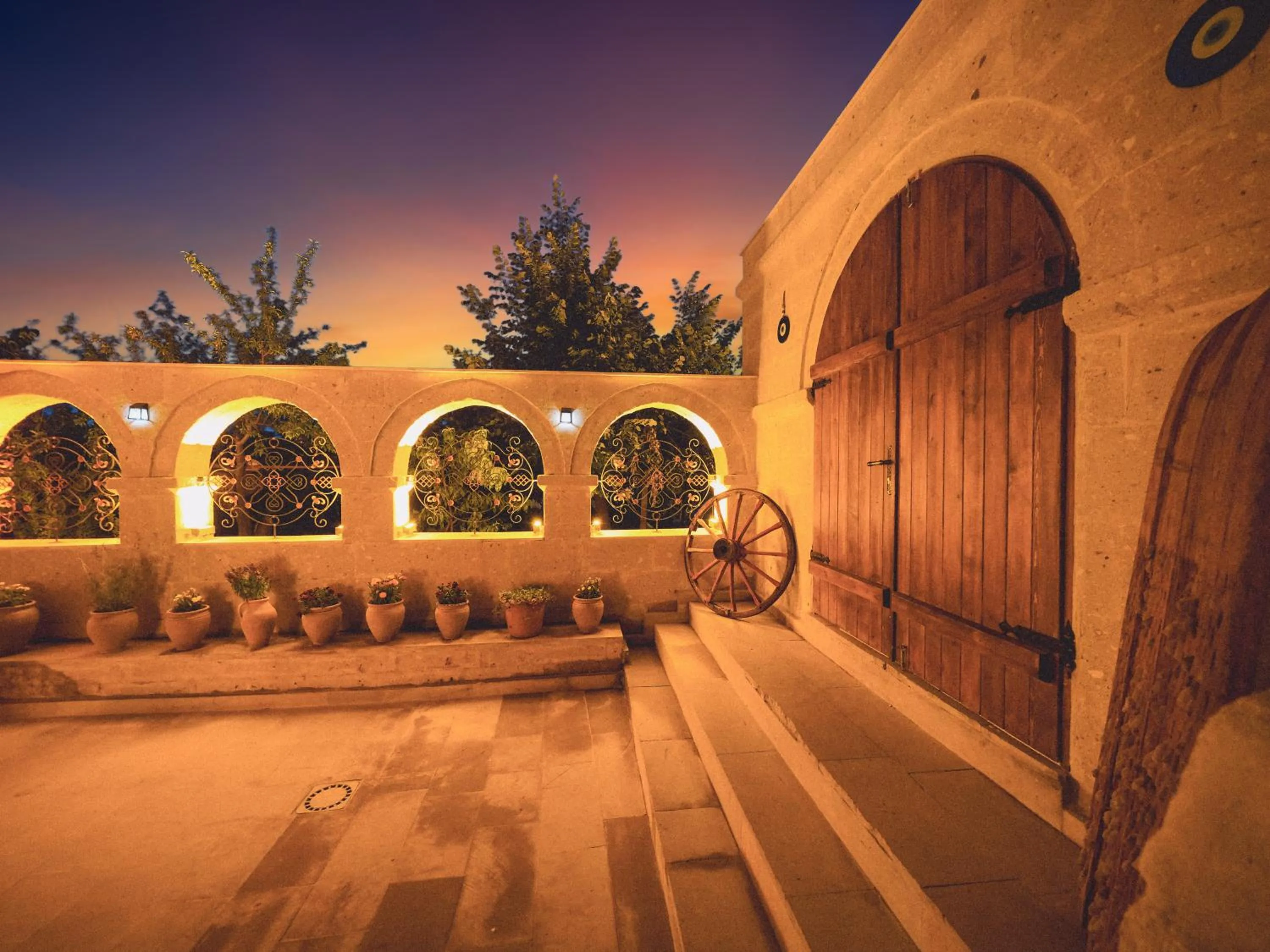 Patio in Cappanar Cave Hotel