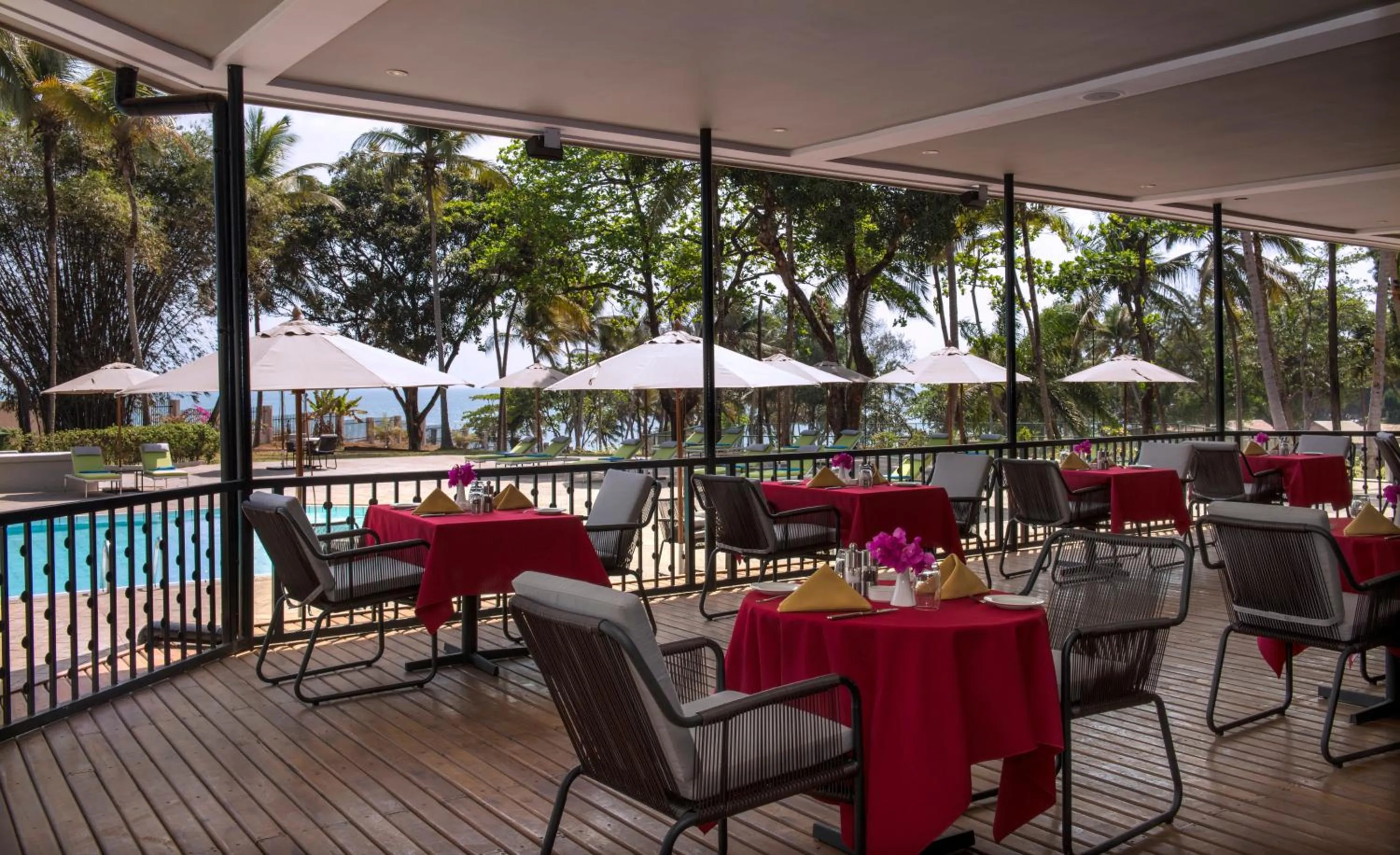 Patio in Radisson Blu Mammy Yoko Hotel