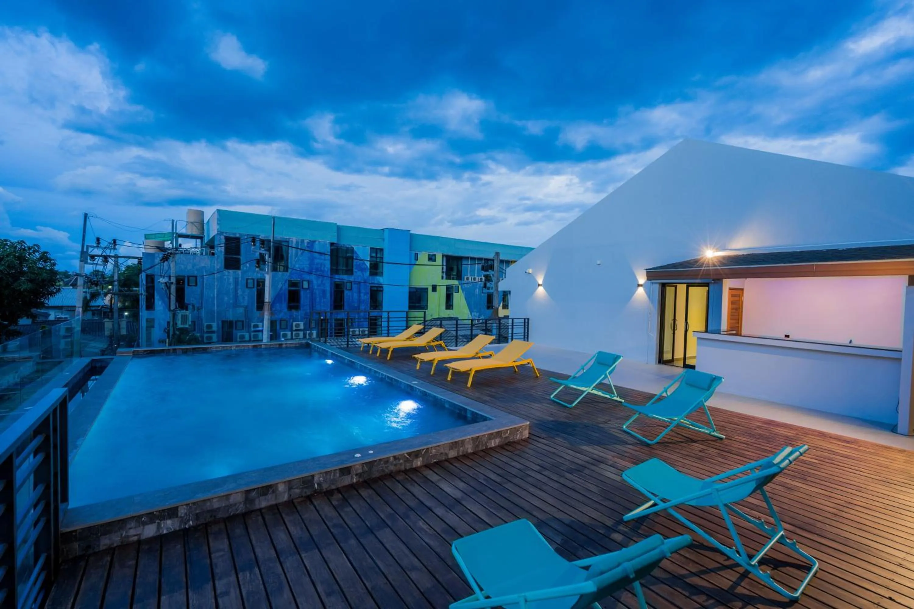 Pool view in Lek Lek Samui Room X Coffee Bar