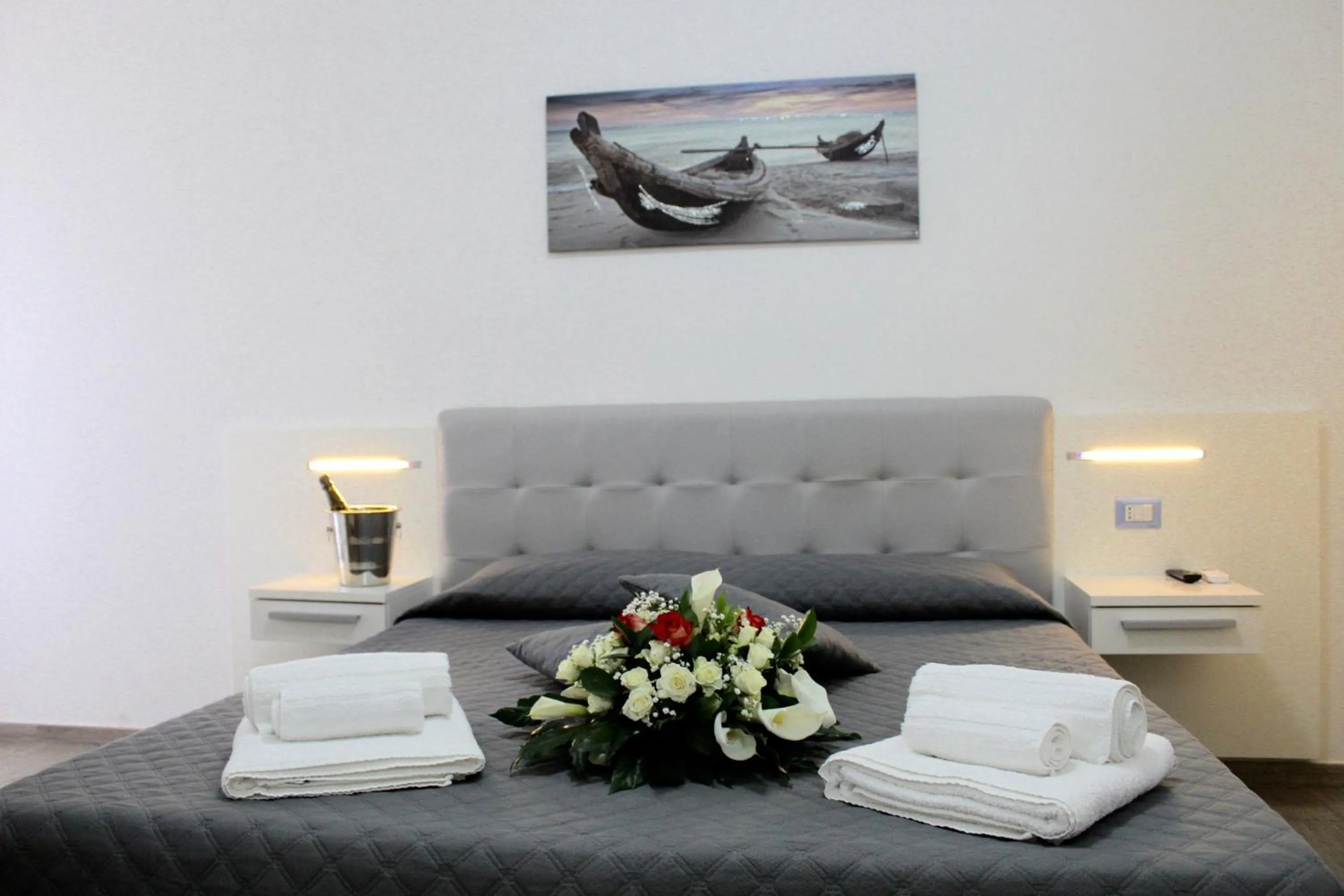 Bed in Hotel Villa Giovanna