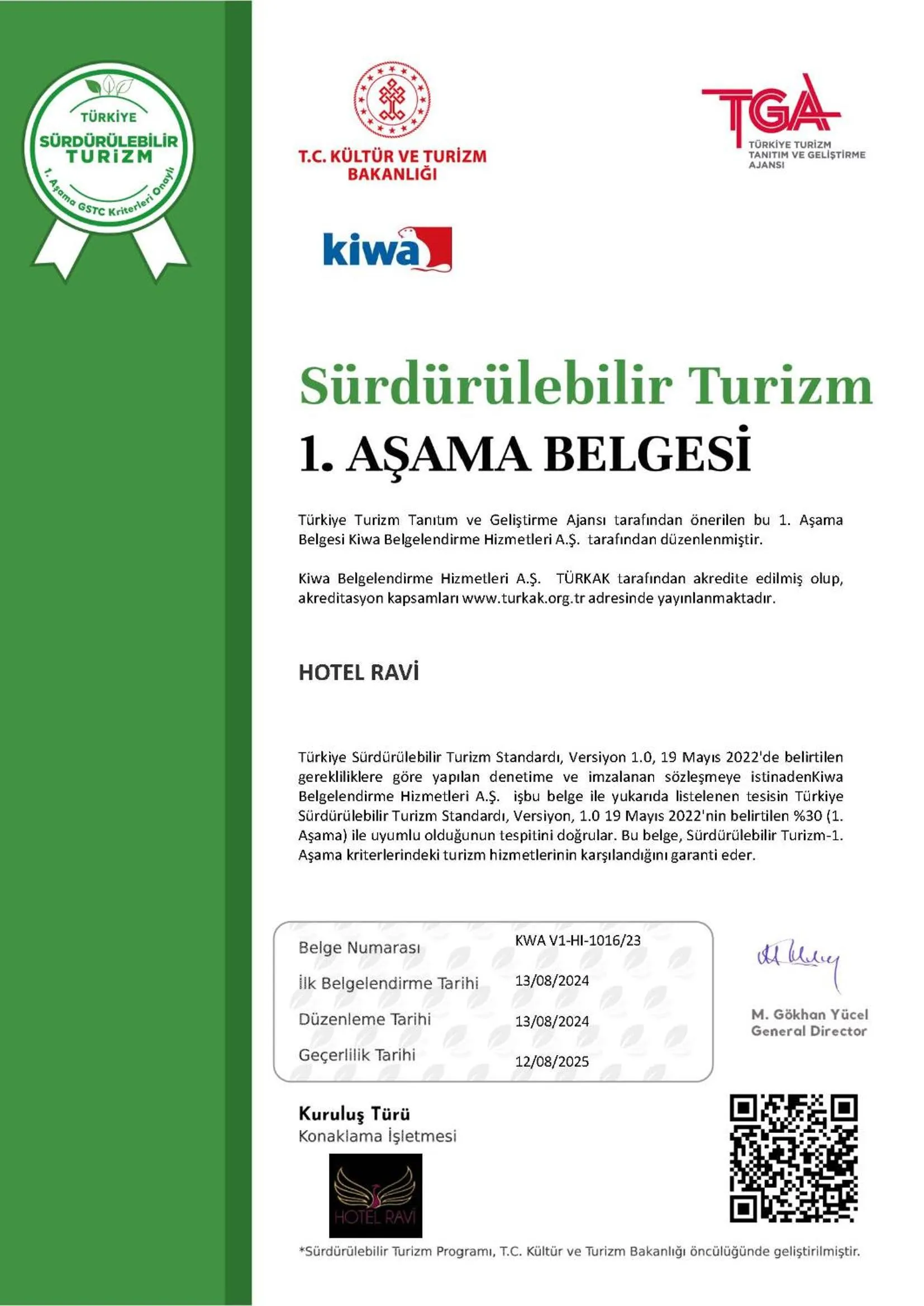 Certificate/Award in Hotel Ravi