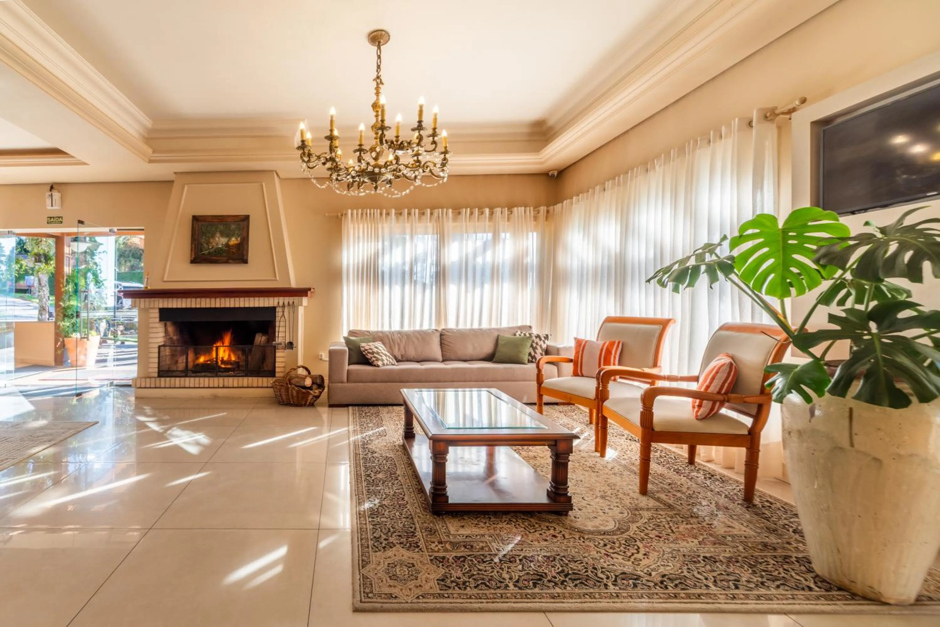 Living room in Hotel Monte Felice Bosque