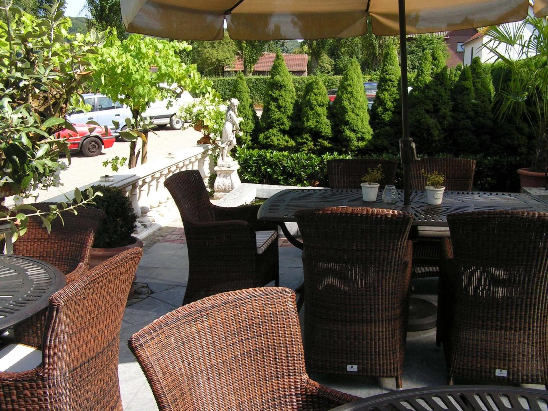 Balcony/Terrace in Romantik Parkhotel het Gulpdal