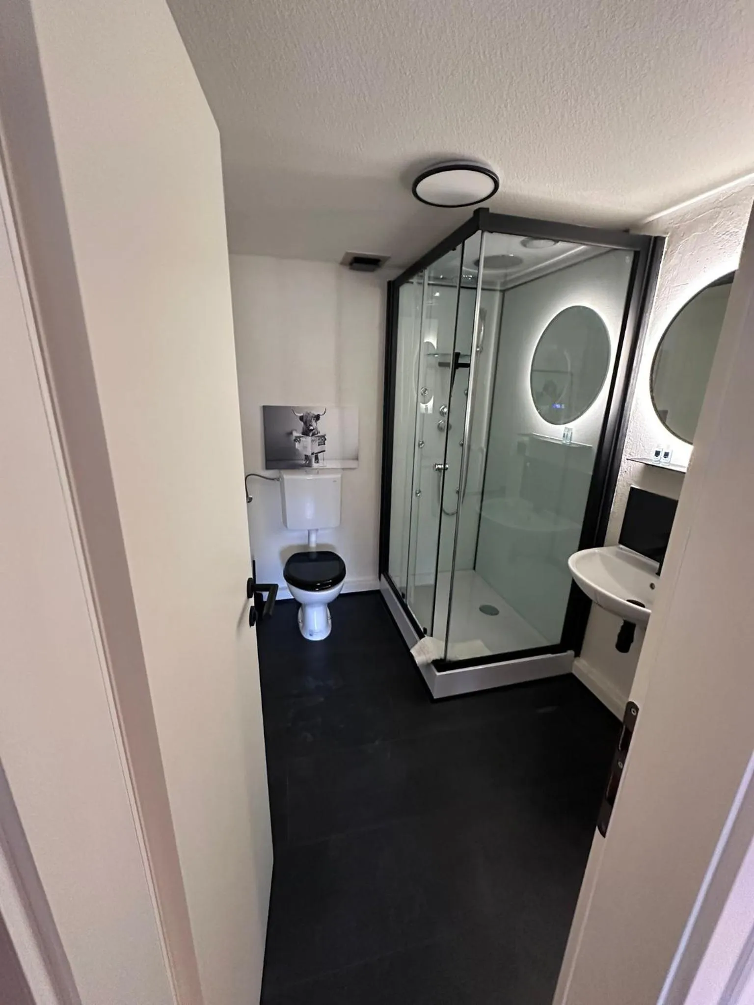 Shower in Gasthof zum goldenen Schiff - Historisches Hotel mit Frühstück & Self-Check-in