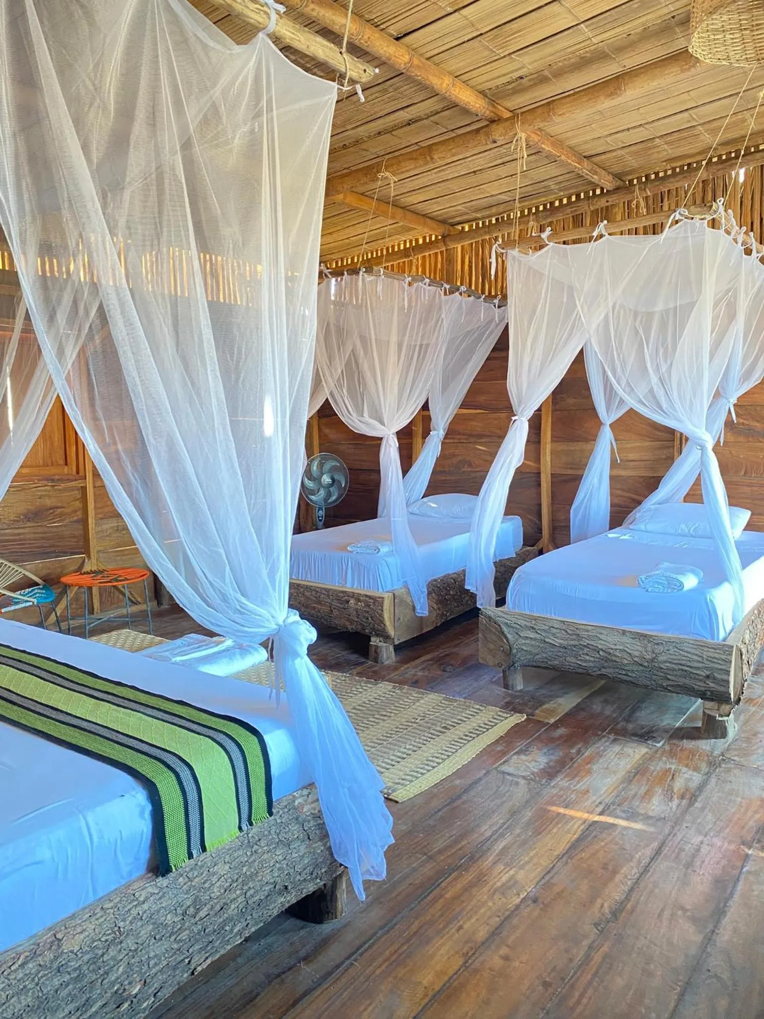 Bed in Palaa Mayapo Ecolodge