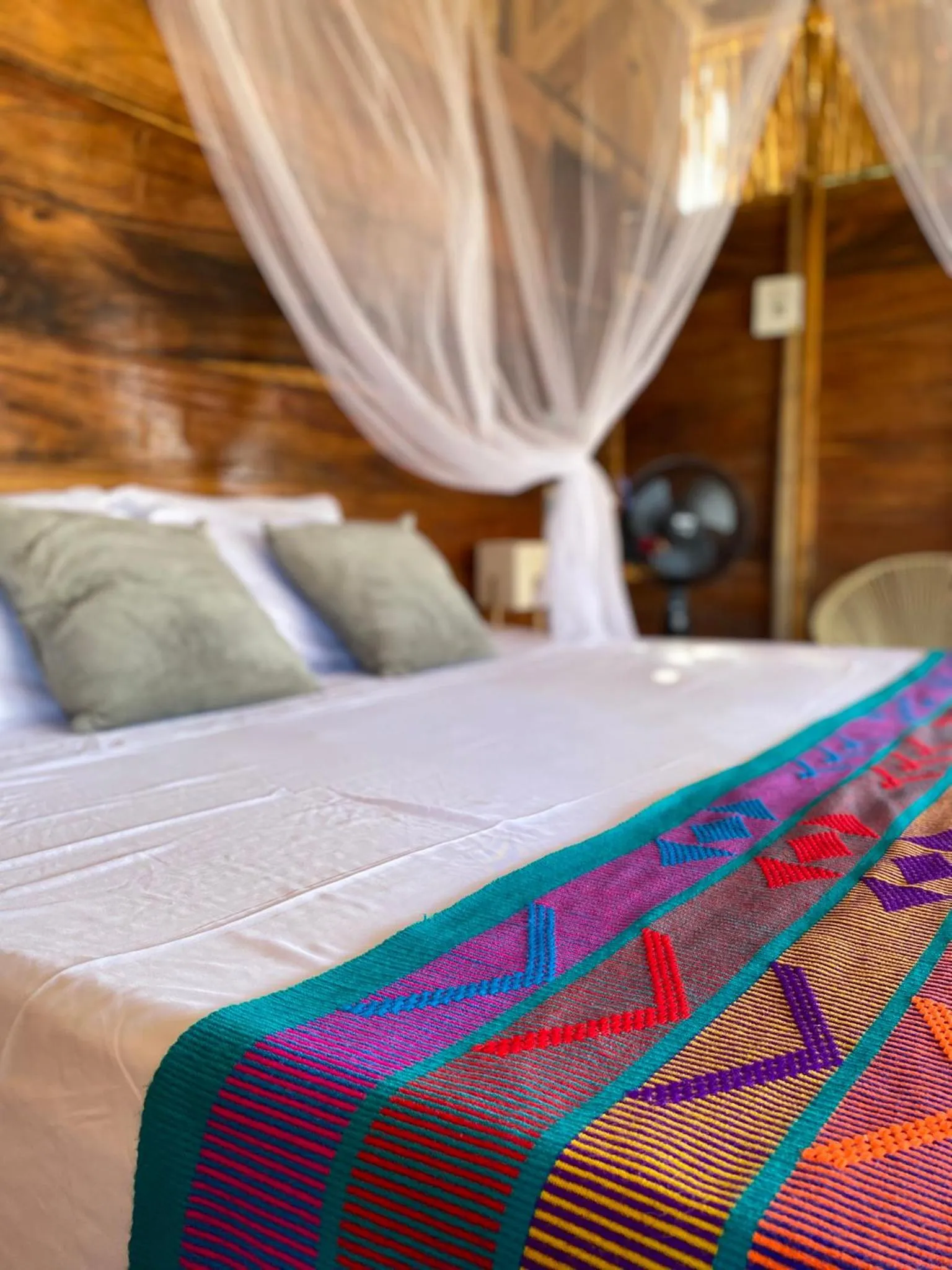 Bed in Palaa Mayapo Ecolodge