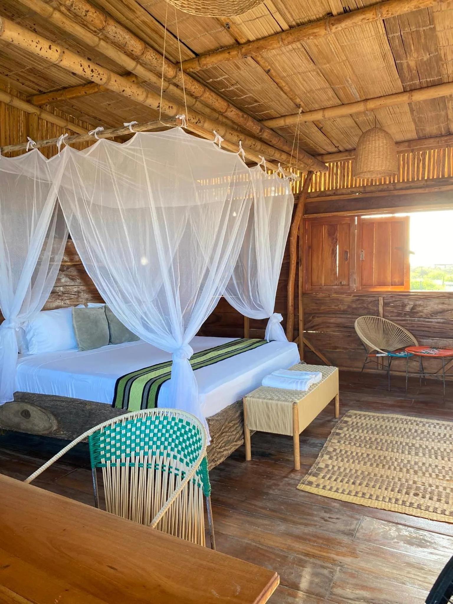 Bed in Palaa Mayapo Ecolodge