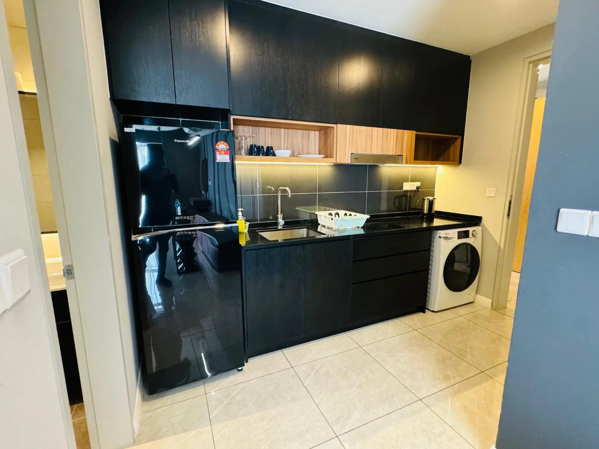 Kitchen or kitchenette in Axon Serviced Suites Kuala Lumpur