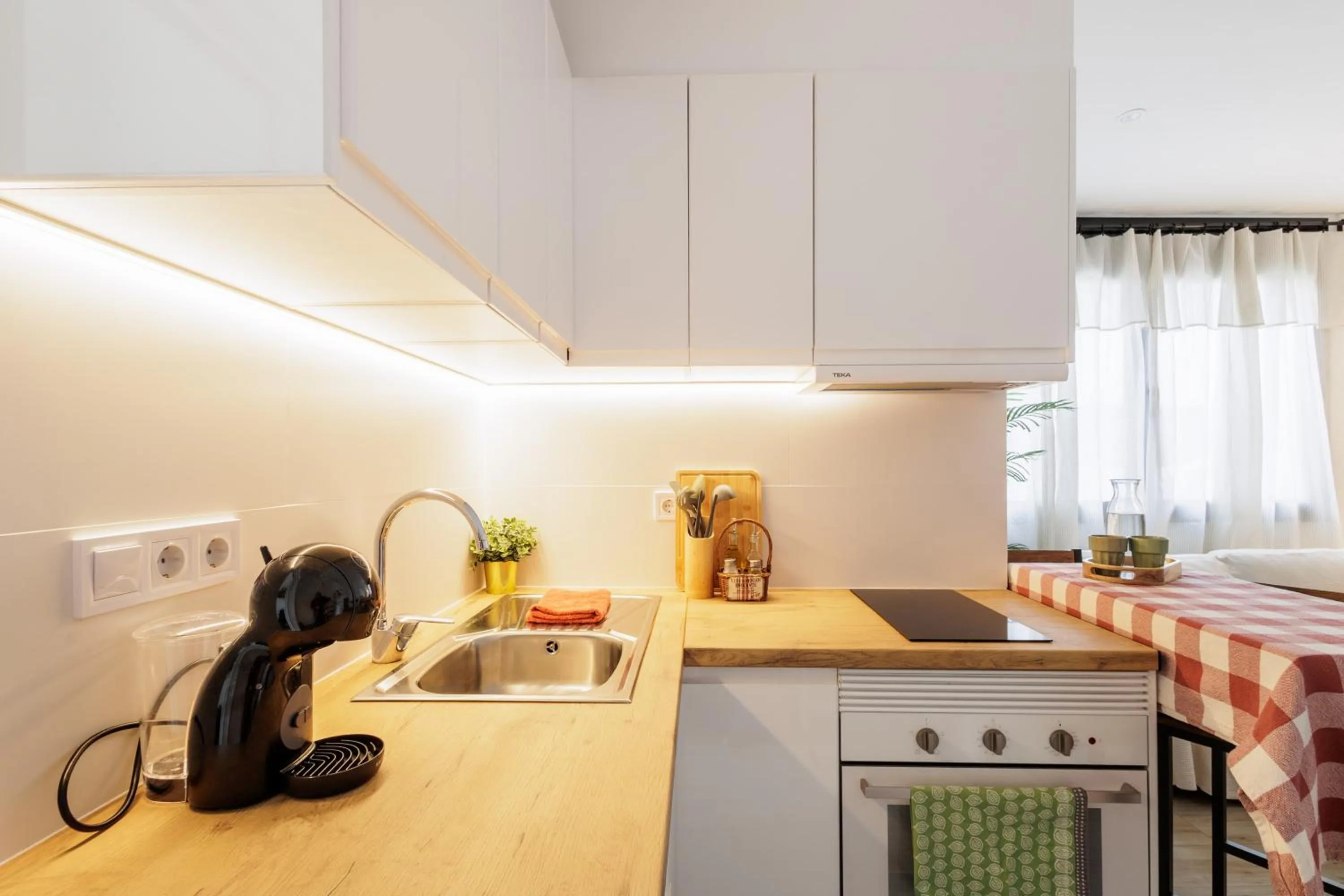 Kitchen or kitchenette in Apartament a Sant Celoni, Montseny, Barcelona