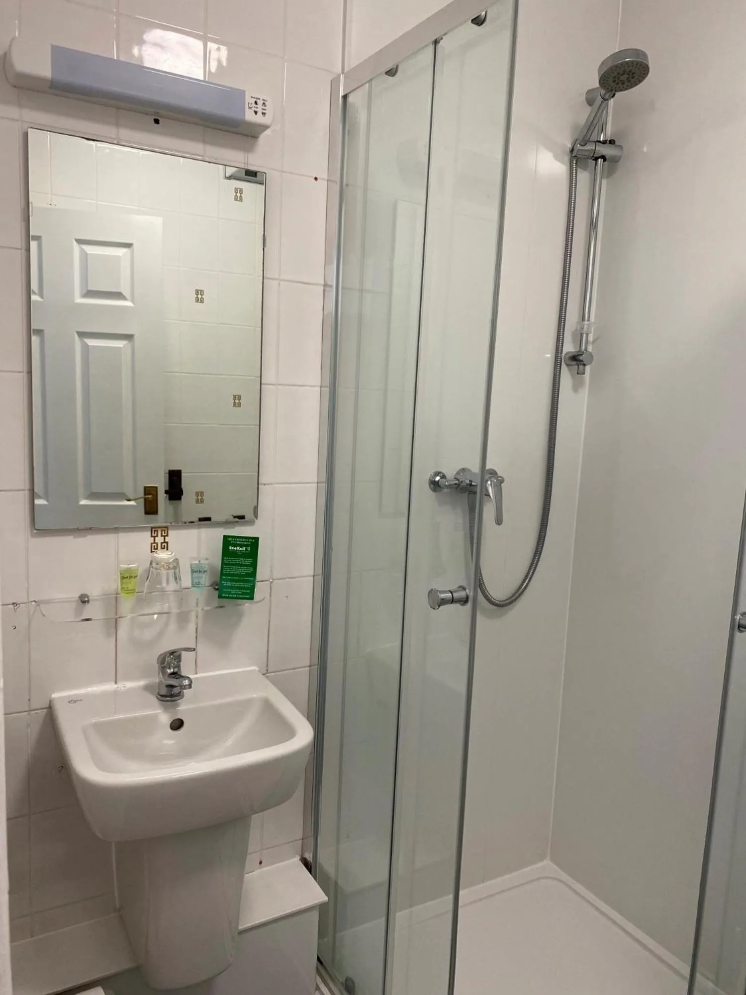 Shower in Whites Hotel