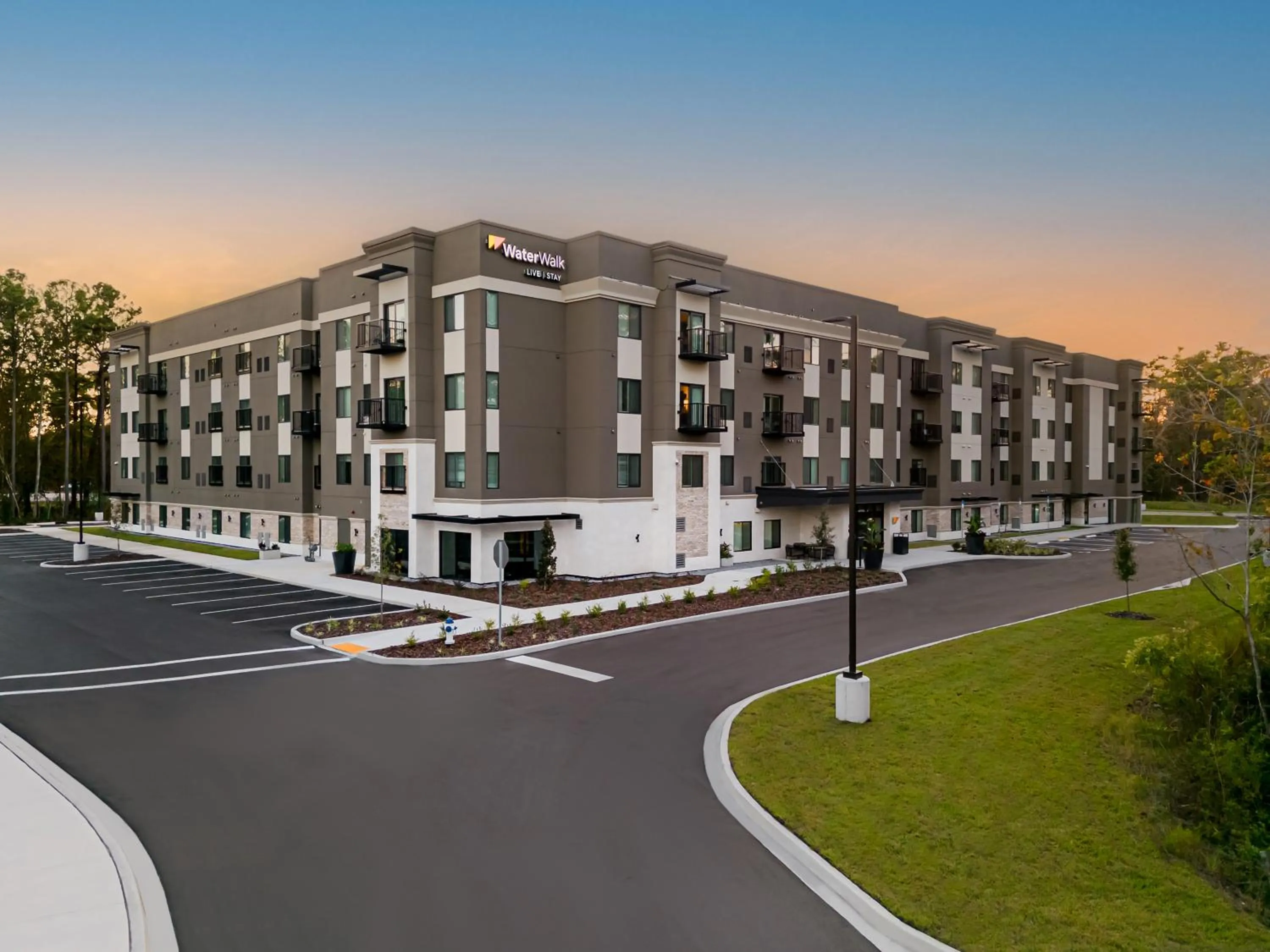 Property building in WaterWalk Extended Stay by Wyndham Jacksonville Deerwood Pk
