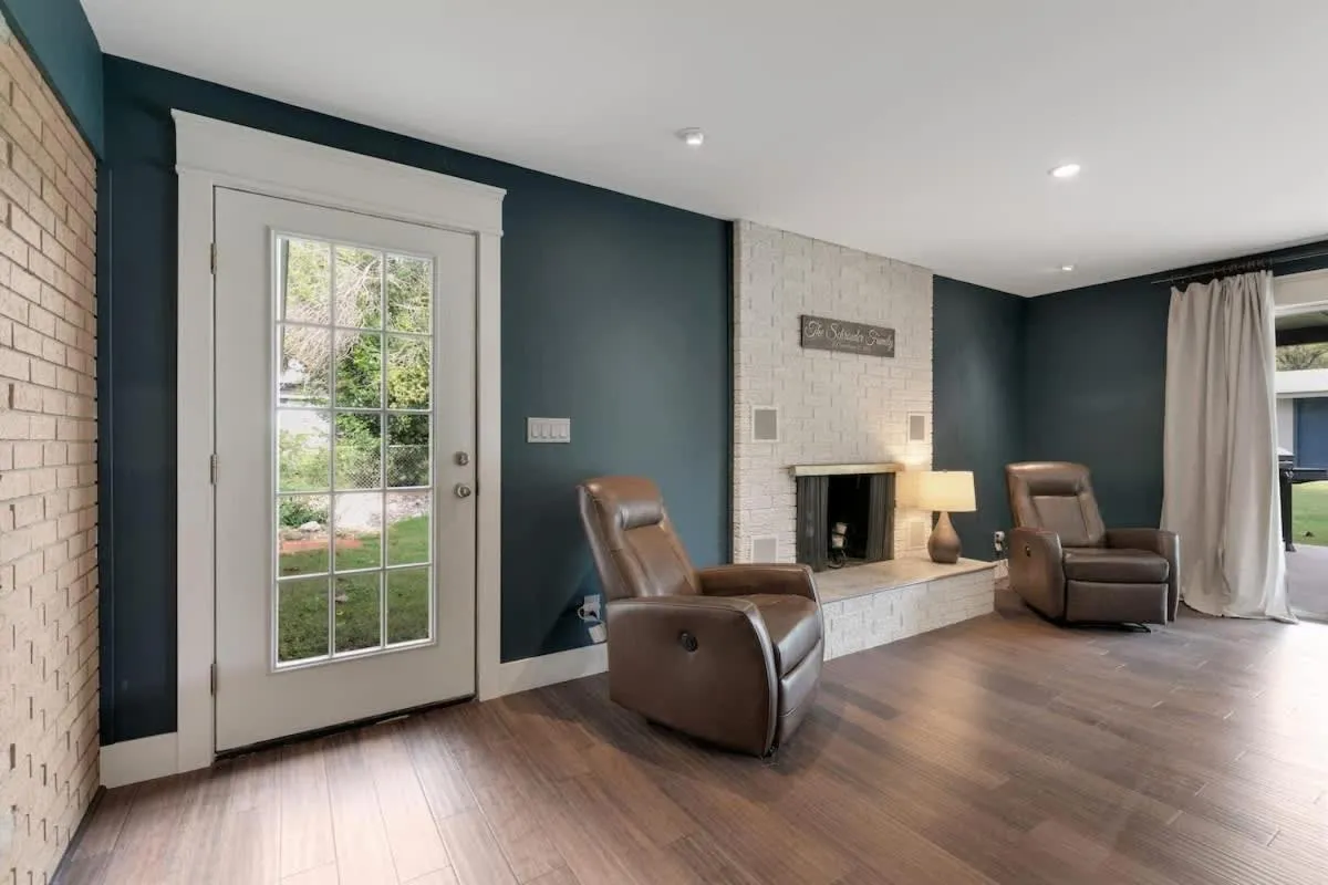 Living room in Gorgeous Home with Grill 5Min from MainSt!