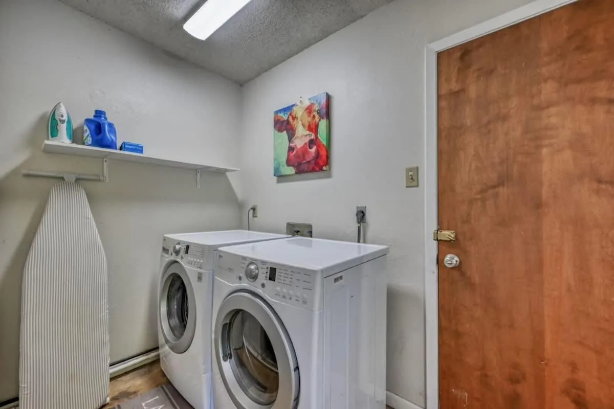 laundry in Kerrville Hidden Gem with Firepit and Grill - Great Location
