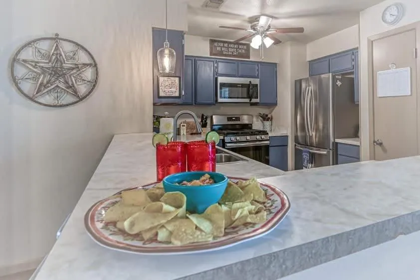 Kitchen or kitchenette in Kerrville Hidden Gem with Firepit and Grill - Great Location