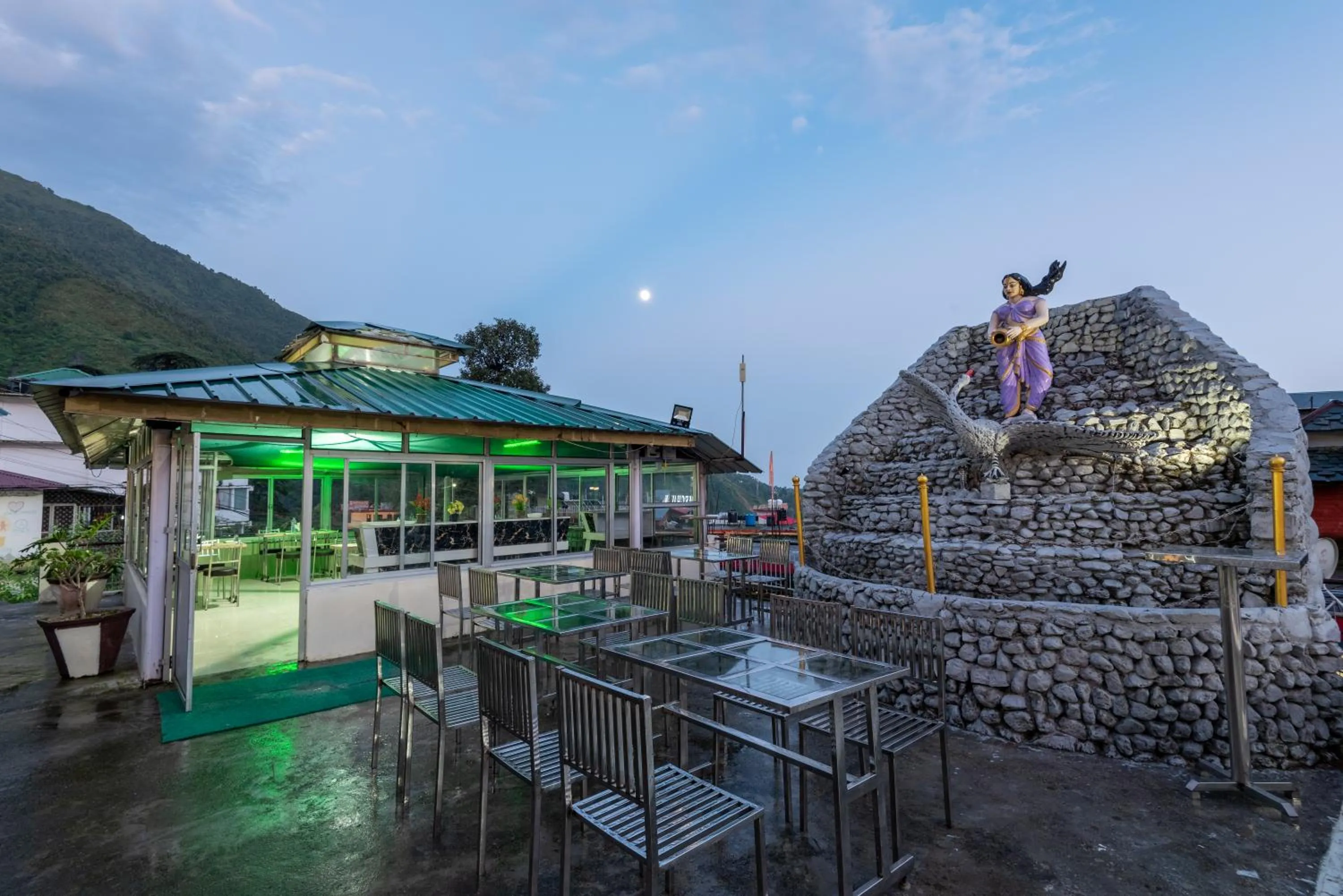 Patio in Meghavan Resort By DLS Hotels