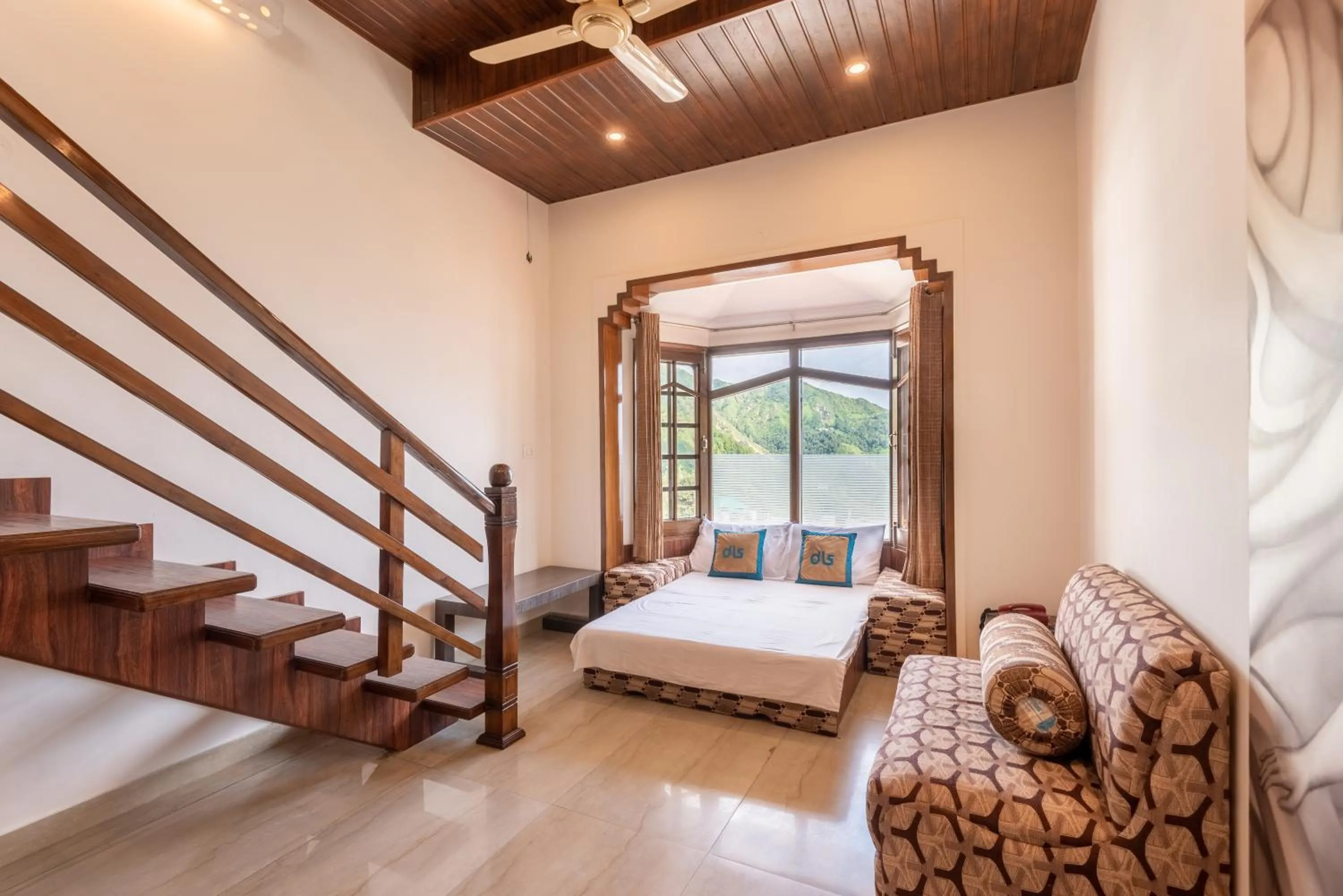 Bed in Meghavan Resort By DLS Hotels