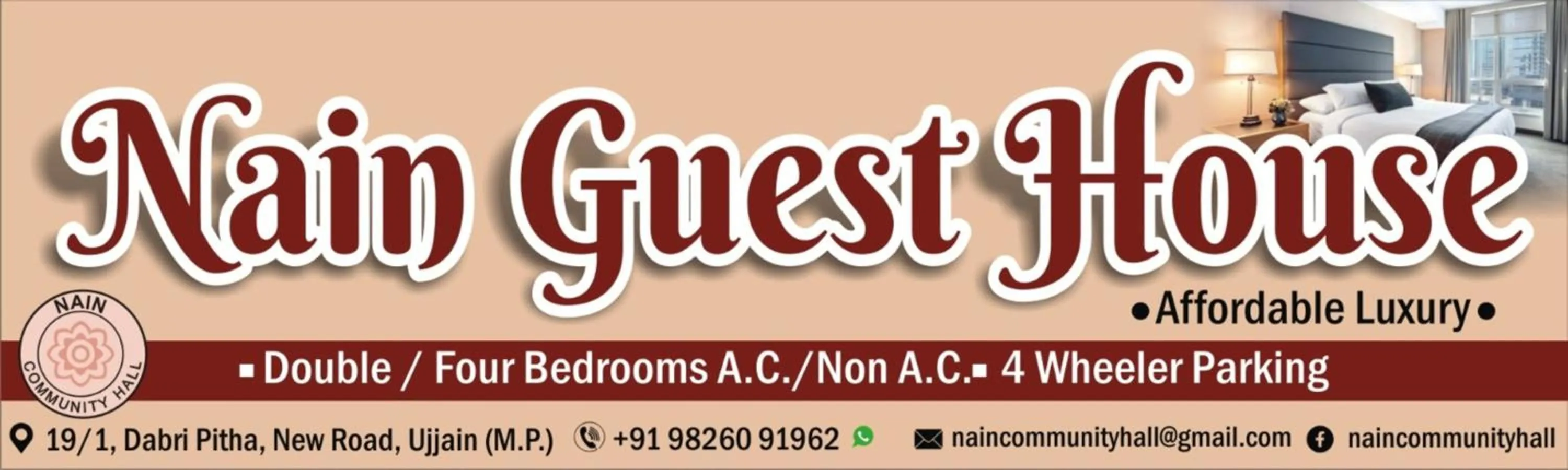 Logo/Certificate/Sign in Nain Guest House