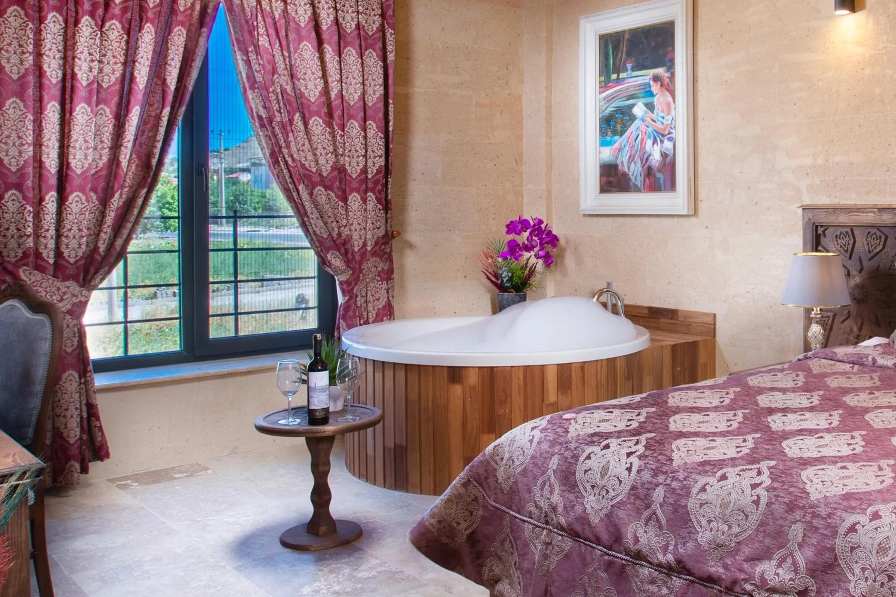 Bed in Cappadocia Pyramid Stone House