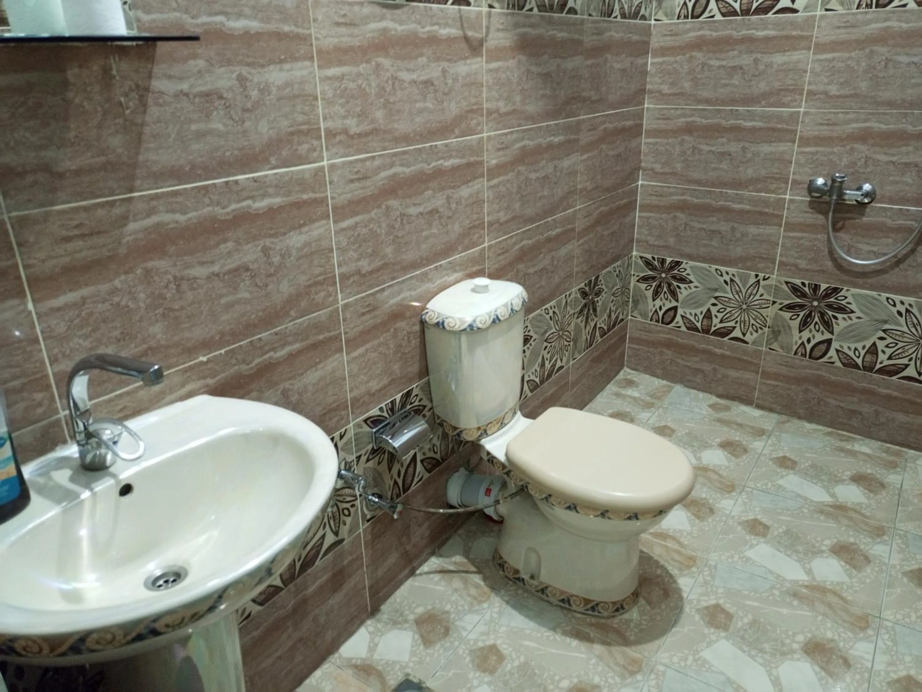 Bathroom in Bob Marley Peace hotel luxor