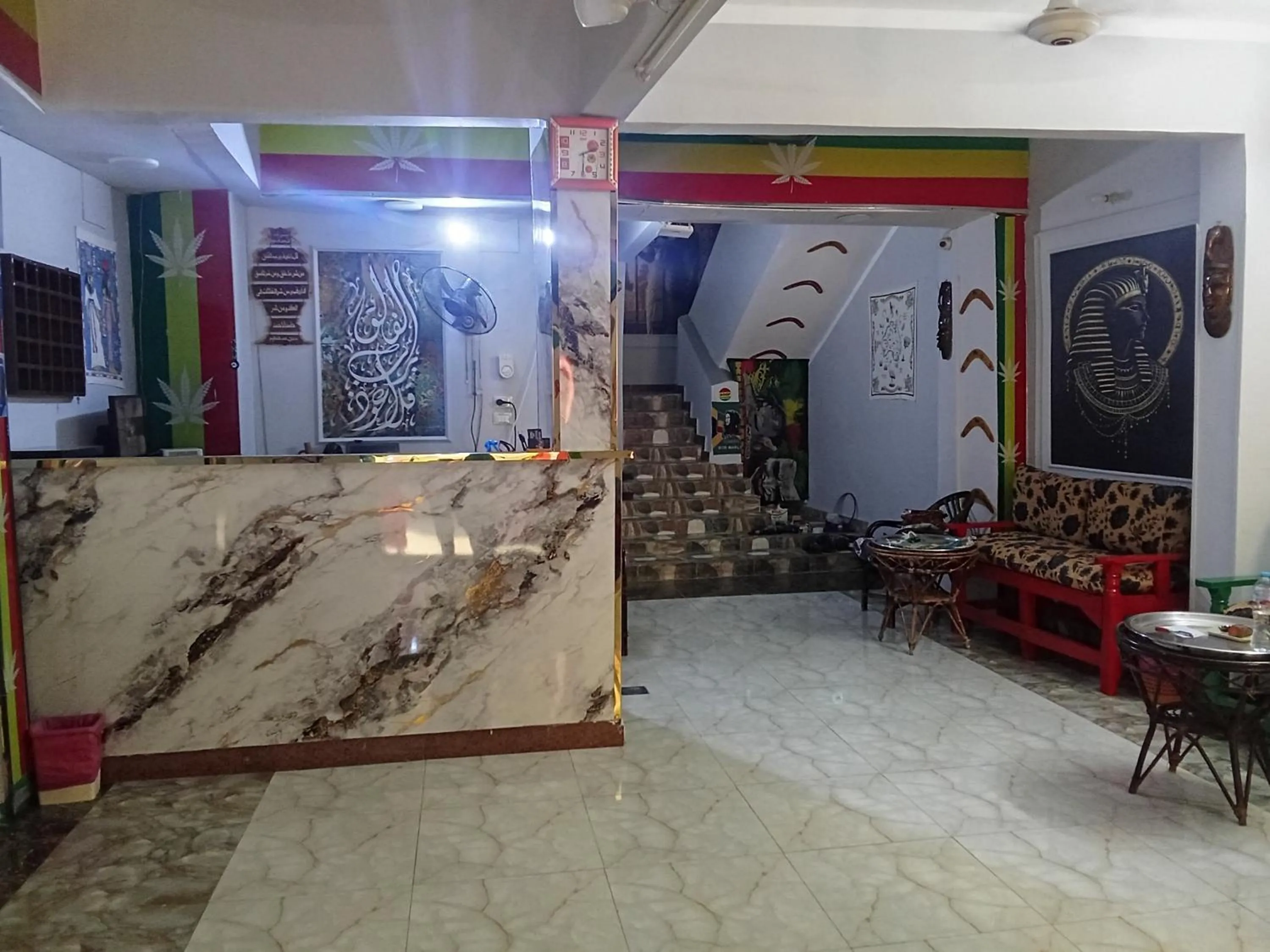Property building in Bob Marley Peace hotel luxor