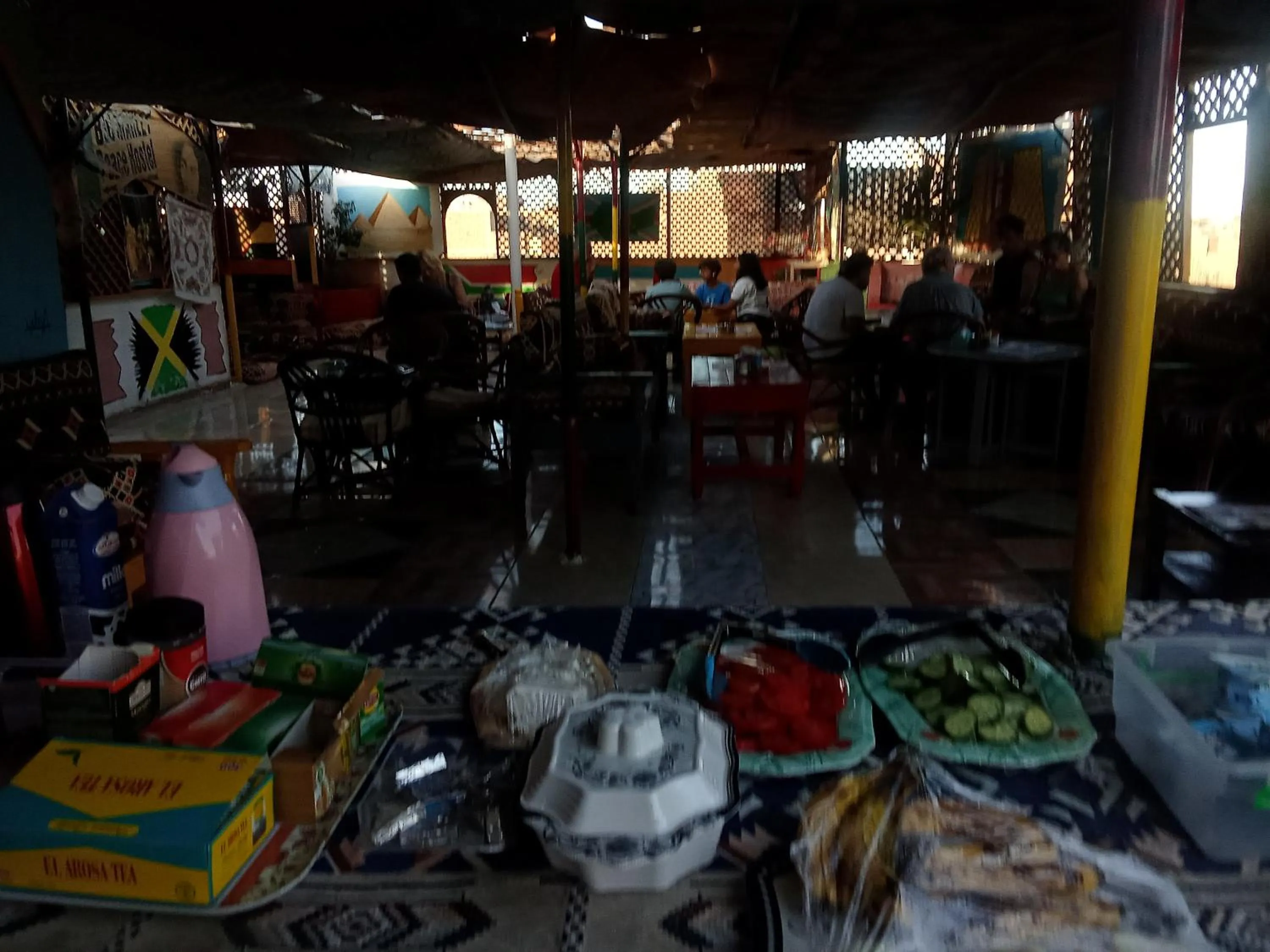 Breakfast in Bob Marley Peace hotel luxor