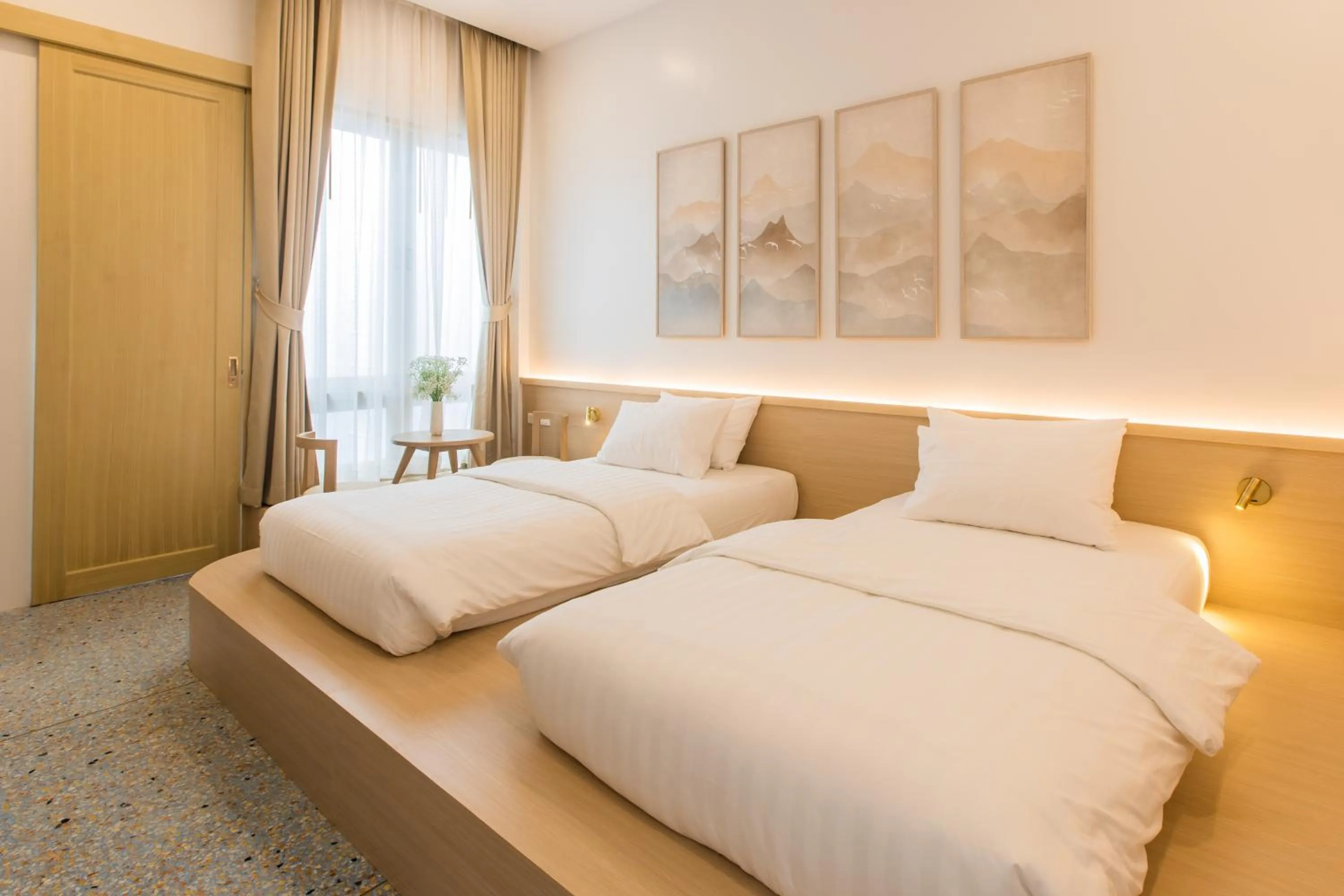 Bedroom, Bed in The Elements Boutique House