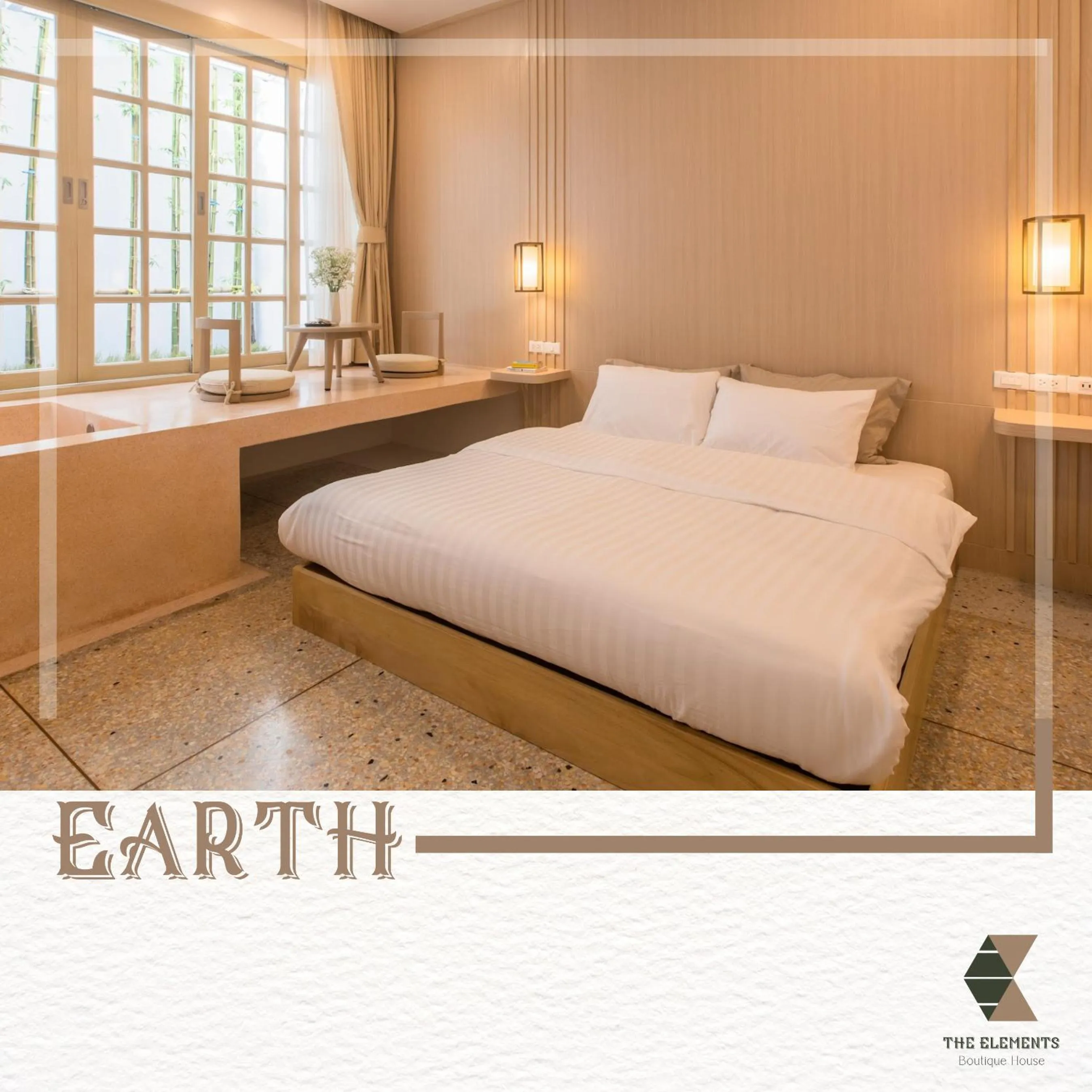 Bed in The Elements Boutique House