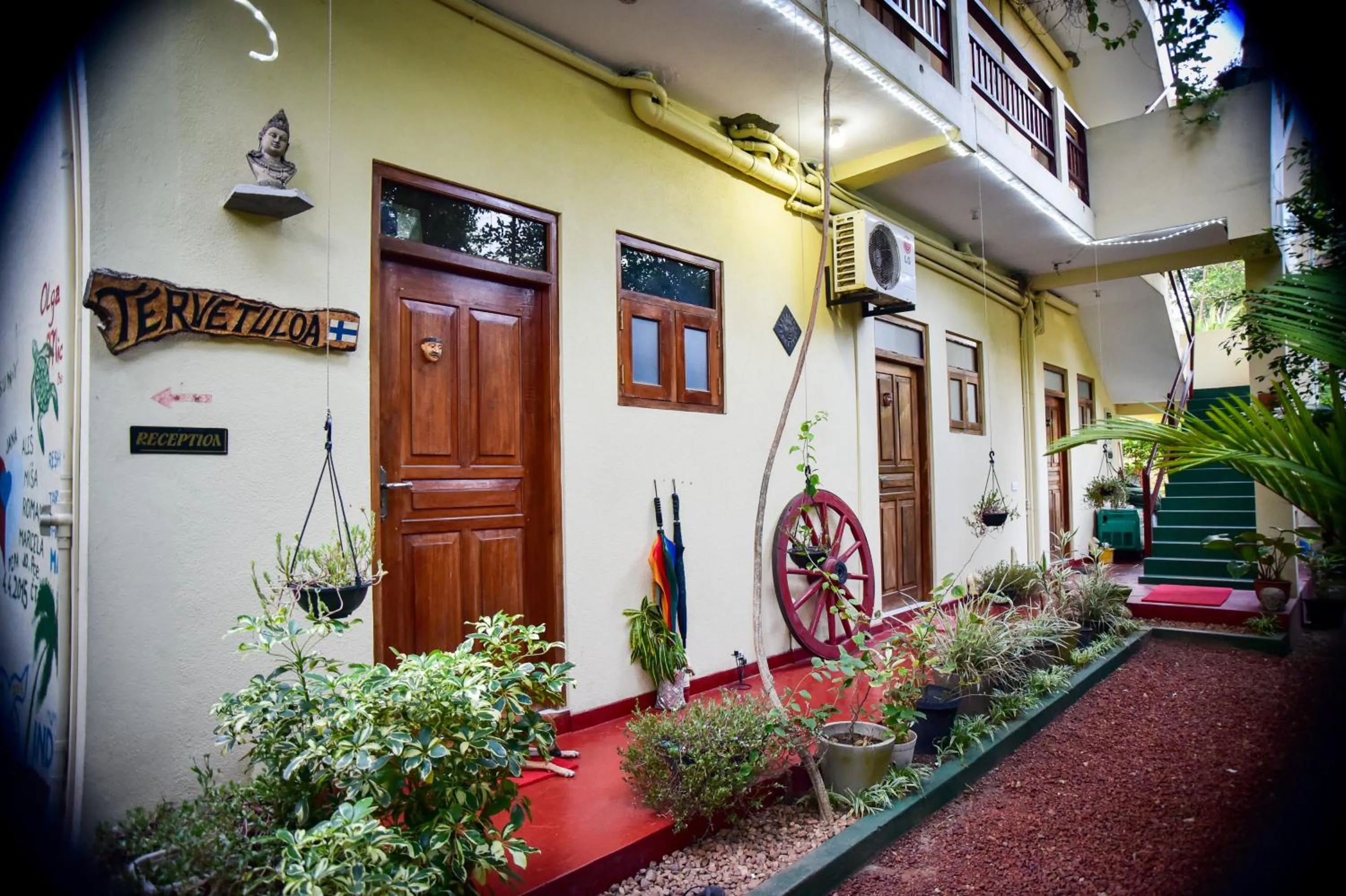 Garden view in Hotel Finlanka