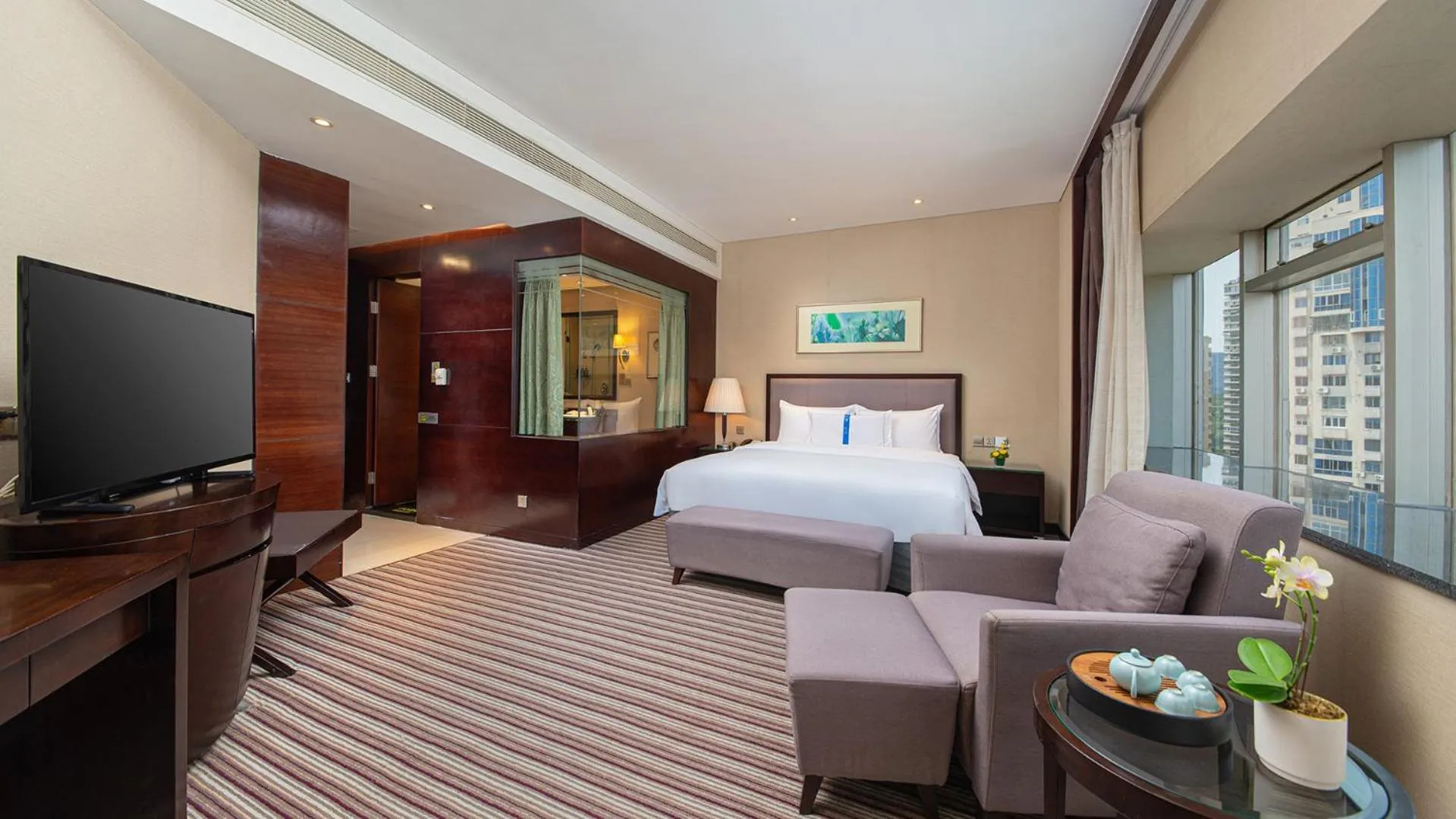 Bed in Binbei Yiho Hotel