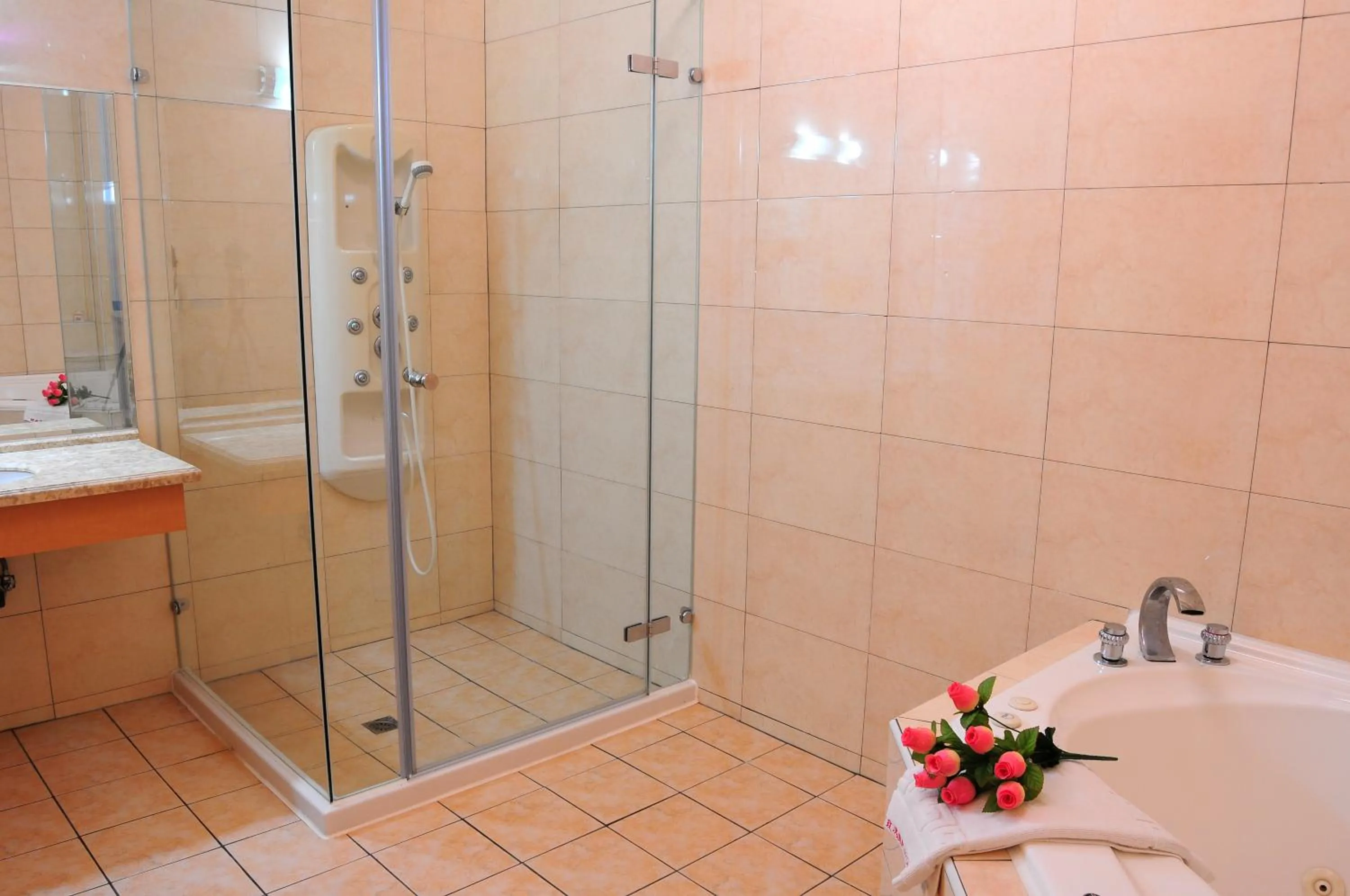 Shower in Wogo Hotel
